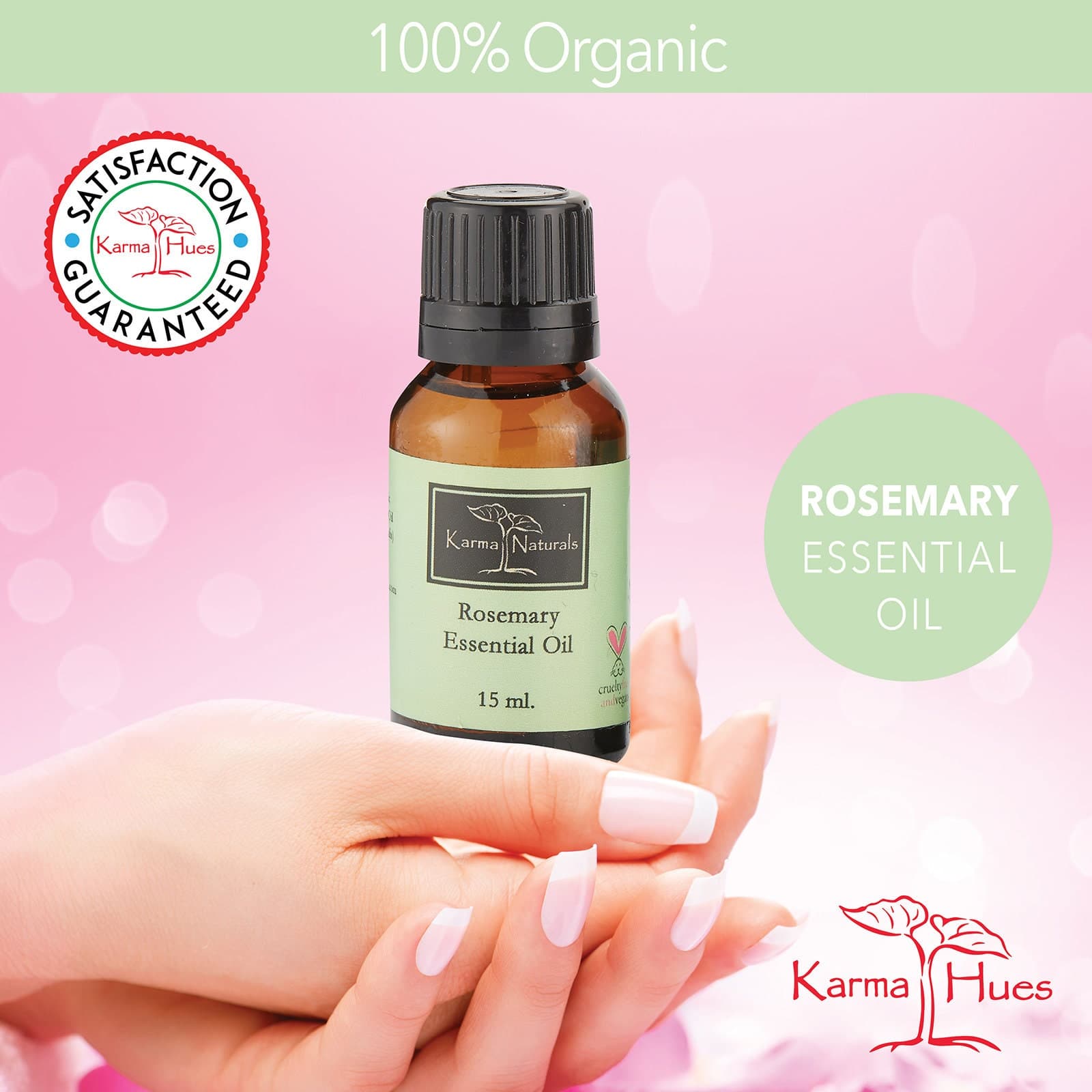 Karma organic Rosemary Essential Oil 100% Pure and Natural Therapeutic Grade- Good for Aromatherapy (15 Ml) - image 5