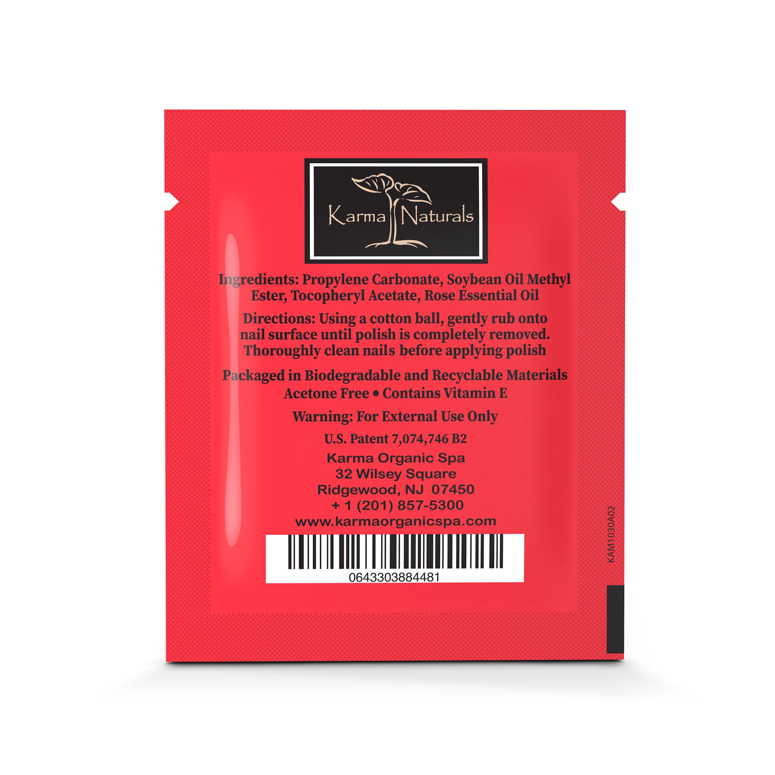 Karma Halal Nail Polish Remover Wipes with Rose Oil (Pack of 10) - image 5