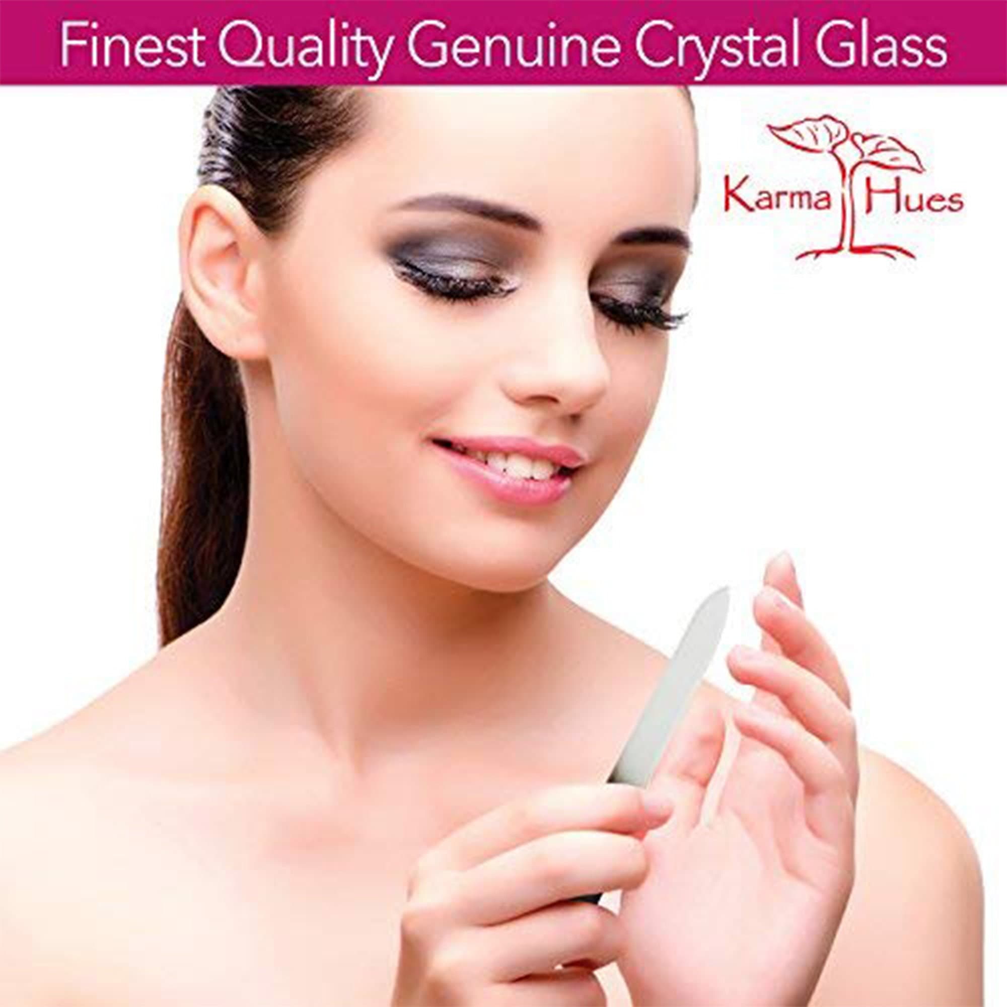 Karma Organic Glass Nail File- Professional Nail Buffer smooth finish strengthen and beautify nails - image 3
