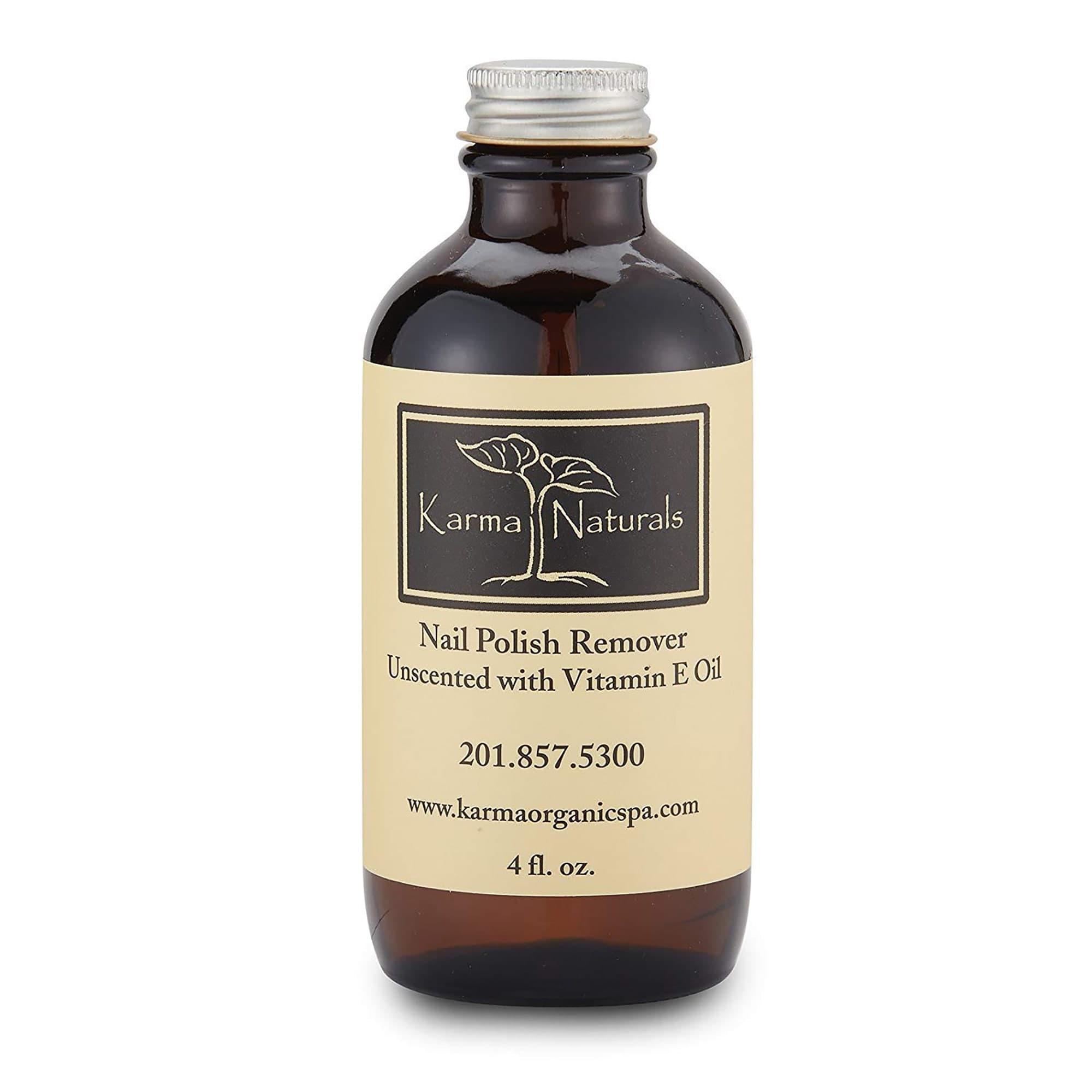 Natural Unscented Nail Polish Remover – Vegan, Non-Toxic (4 fl oz)