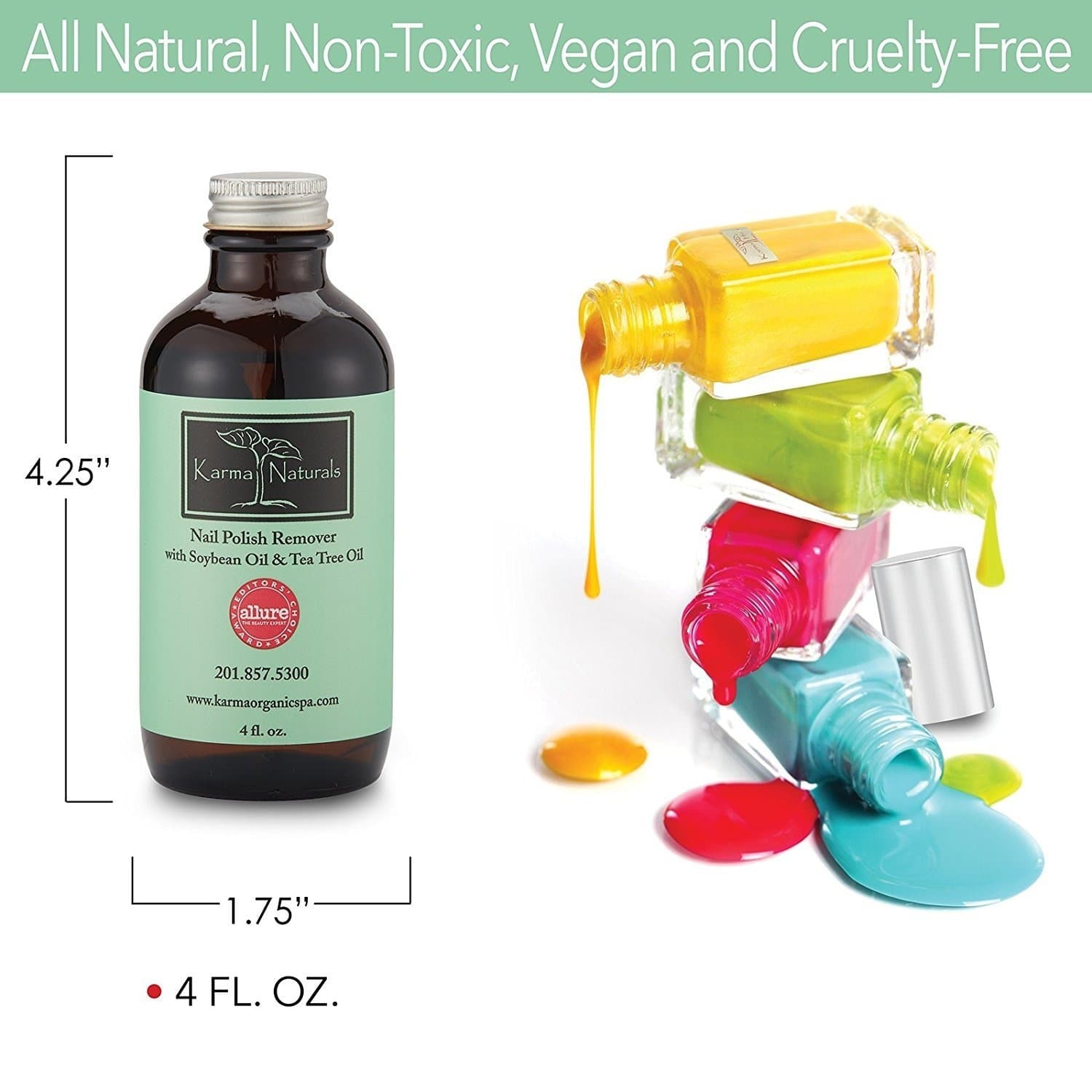 Tea Tree Nail Polish Remover – Vegan, Non-Toxic, Acetone Free - image 5