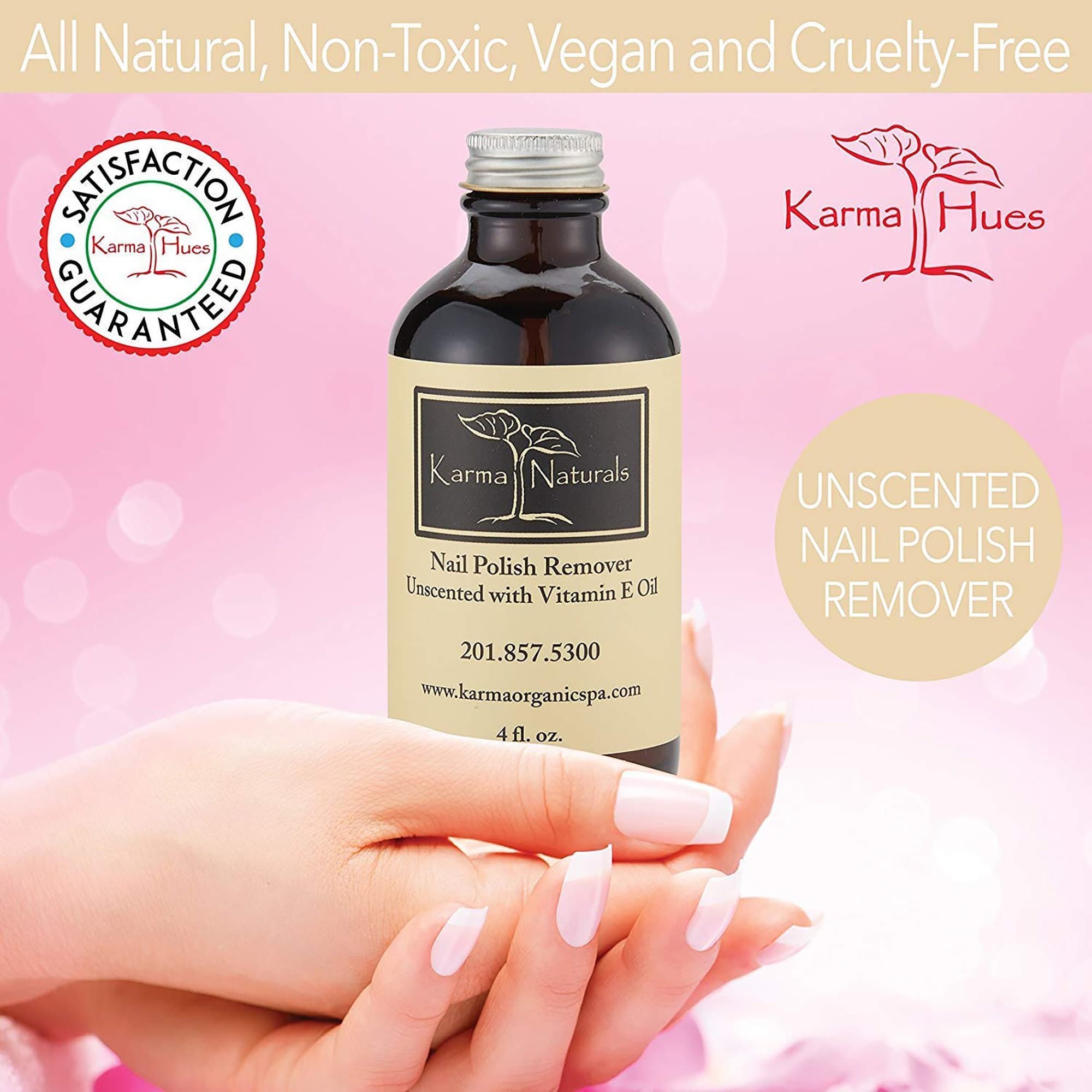 Natural Unscented Nail Polish Remover – Vegan, Non-Toxic (4 fl oz) - image 4