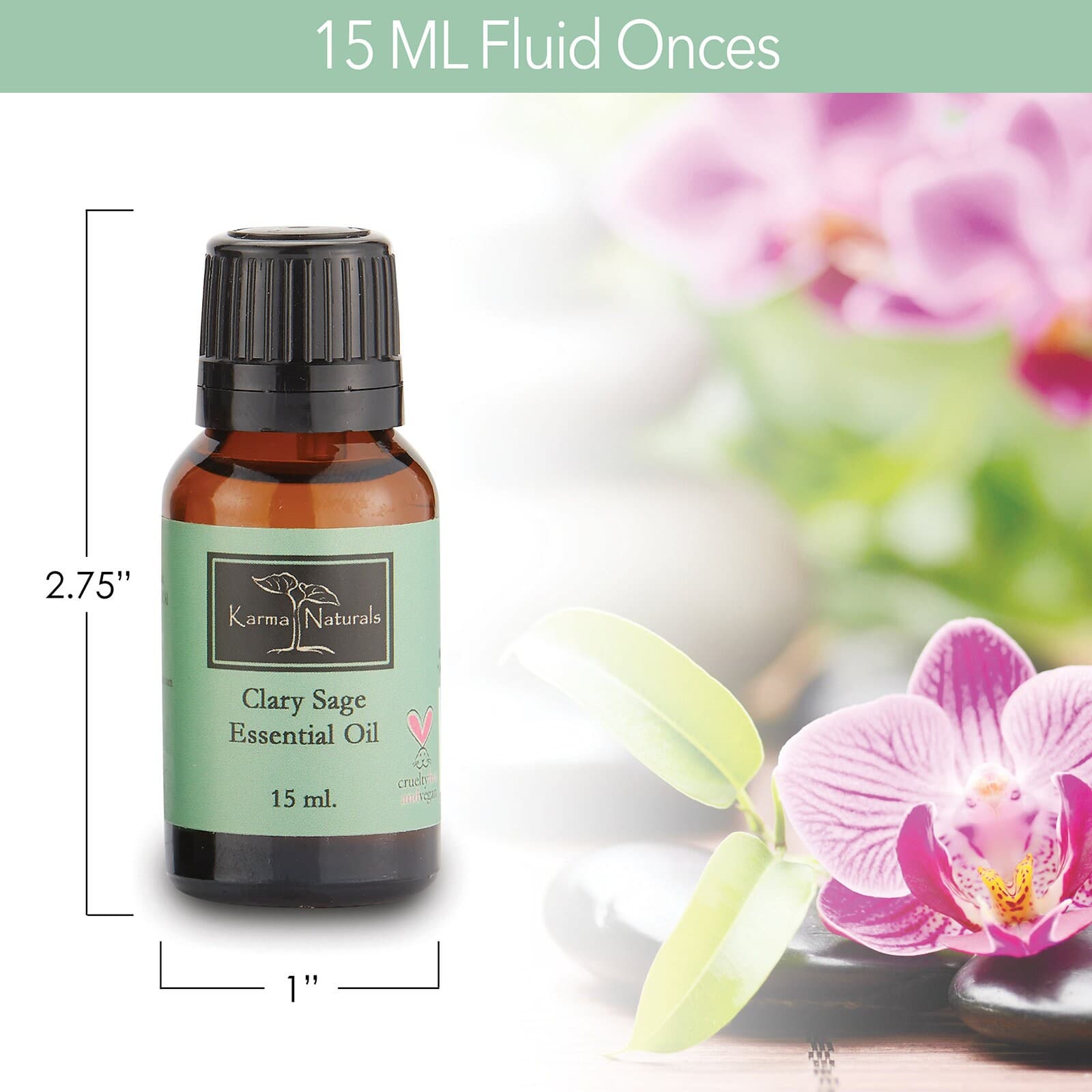 Karma organic Clary sage Essential Oil 100% Pure and Natural Therapeutic Grade- Good for Aromatherapy (15 Ml) - image 2