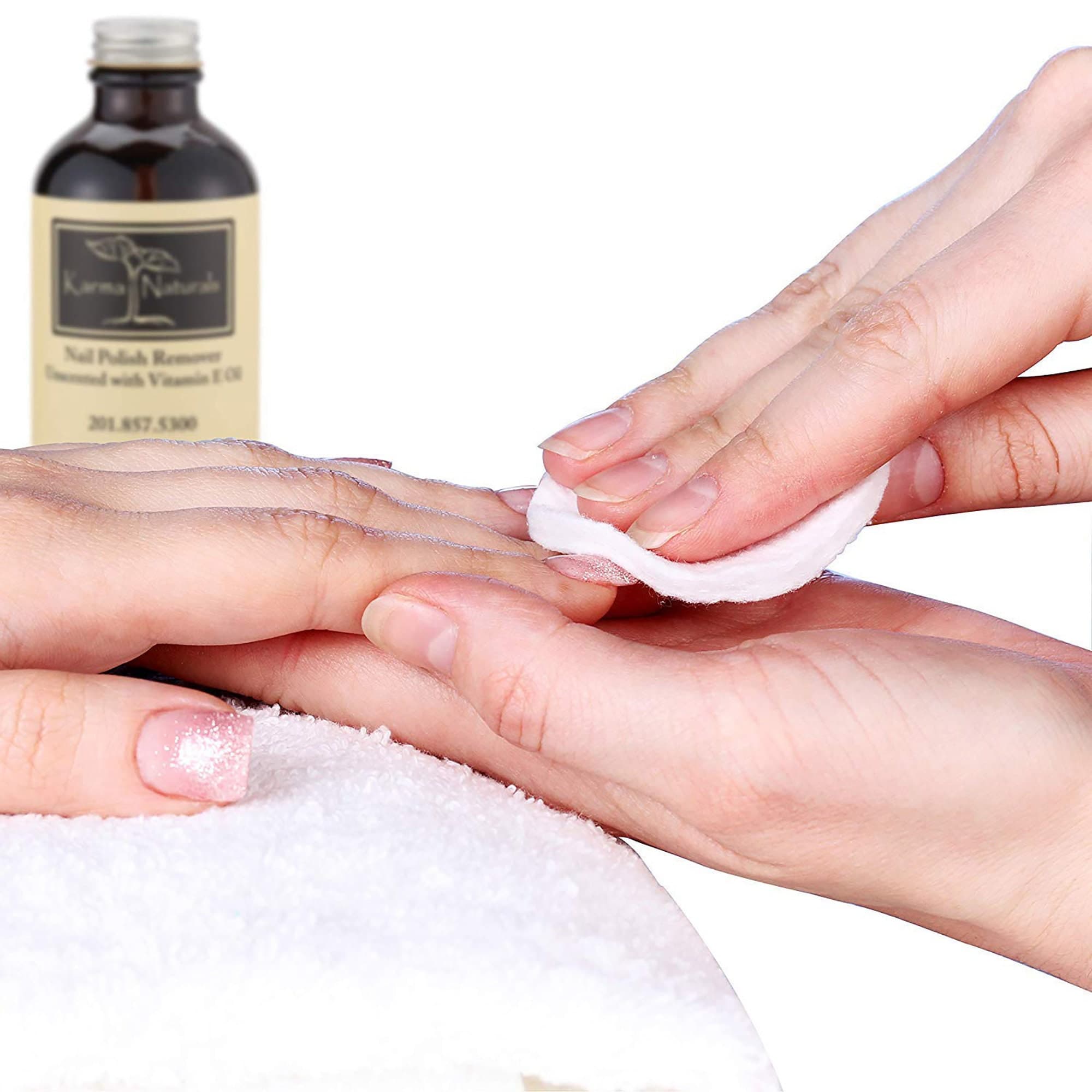 Natural Unscented Nail Polish Remover – Vegan, Non-Toxic (4 fl oz) - image 3