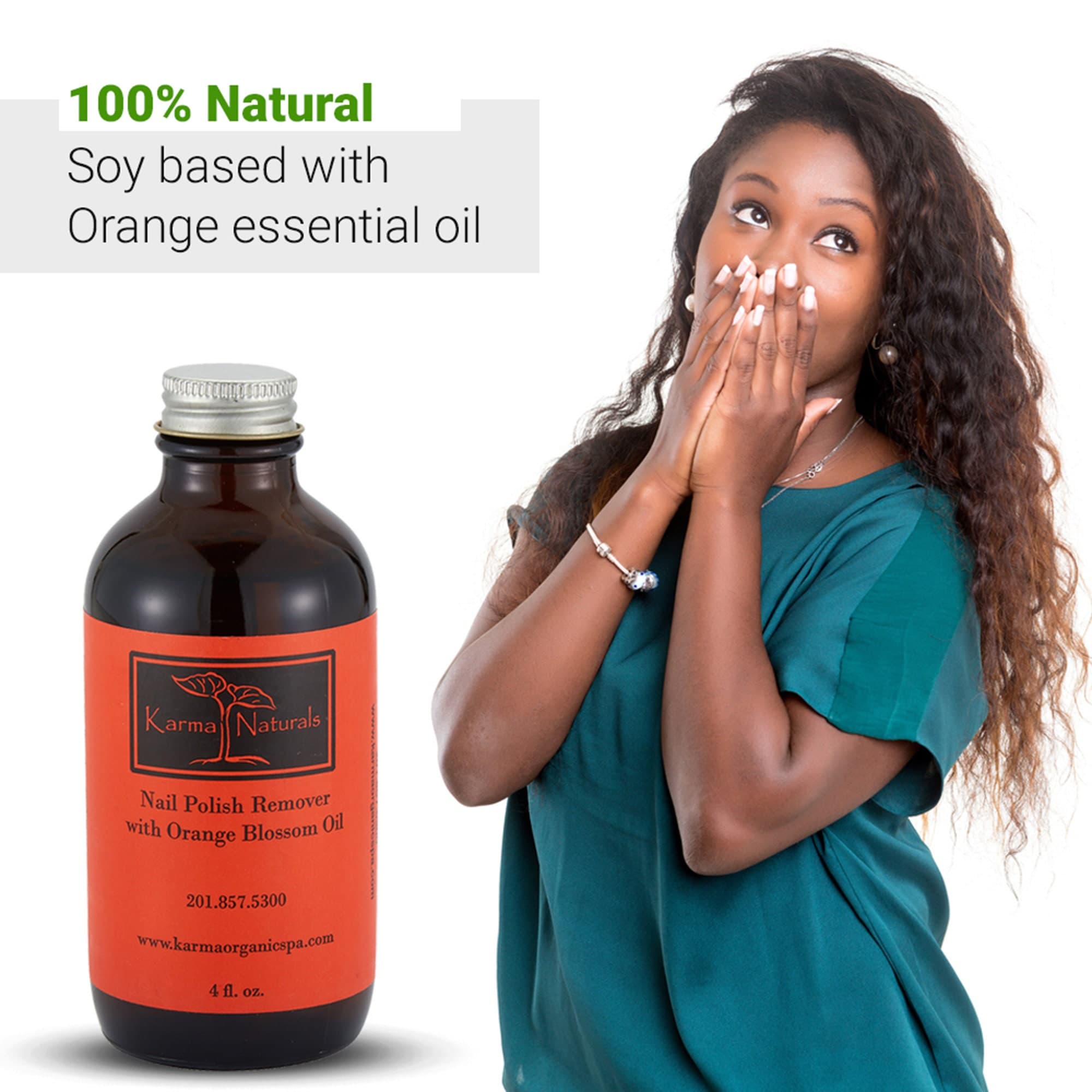 Orange Blossom Nail Polish Remover – Non-Toxic, Vegan, Acetone-Free (4 fl. Oz.) - image 4