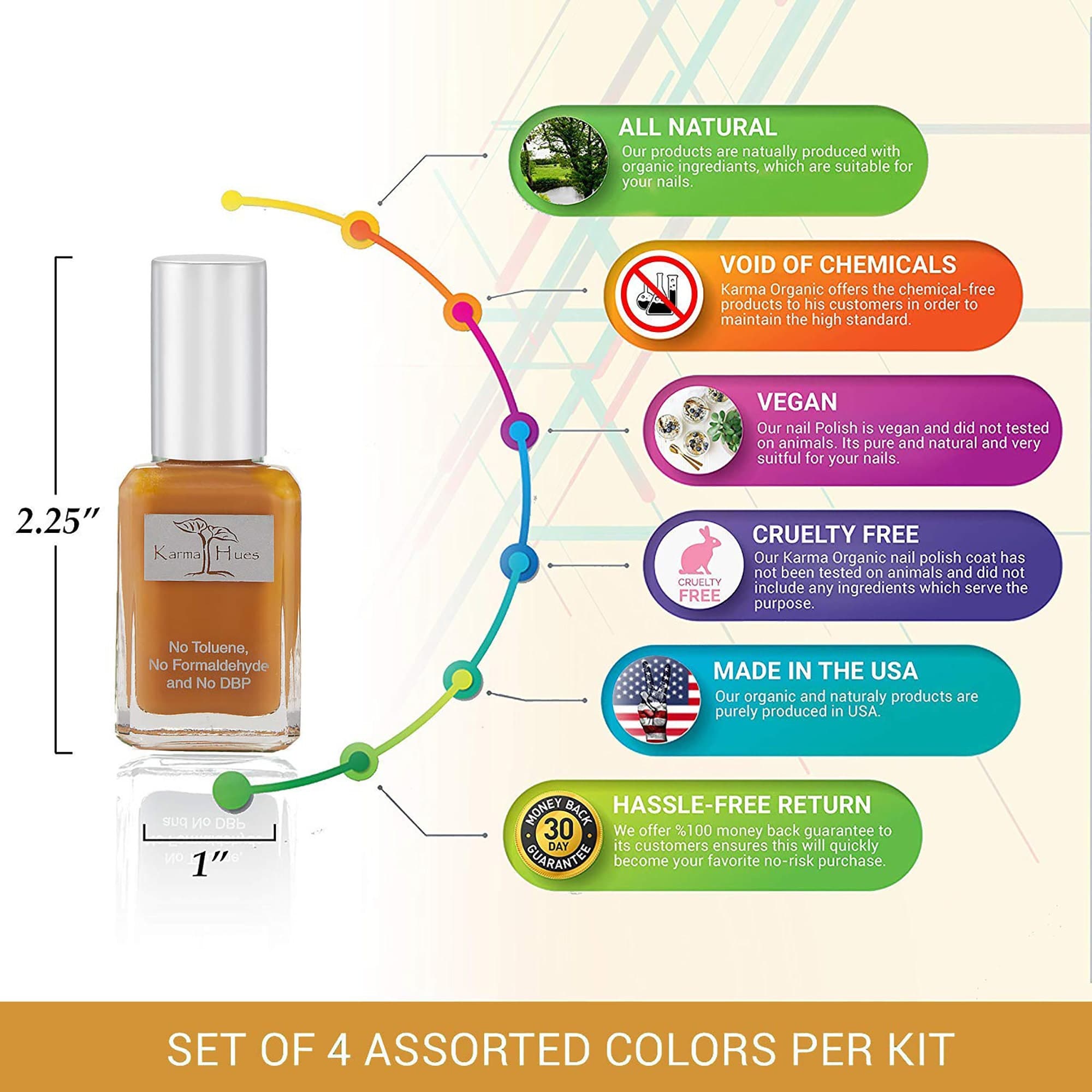 Karma Organic Honey Moon Nail Polish, Vegan Non-Toxic Nail Art - image 5