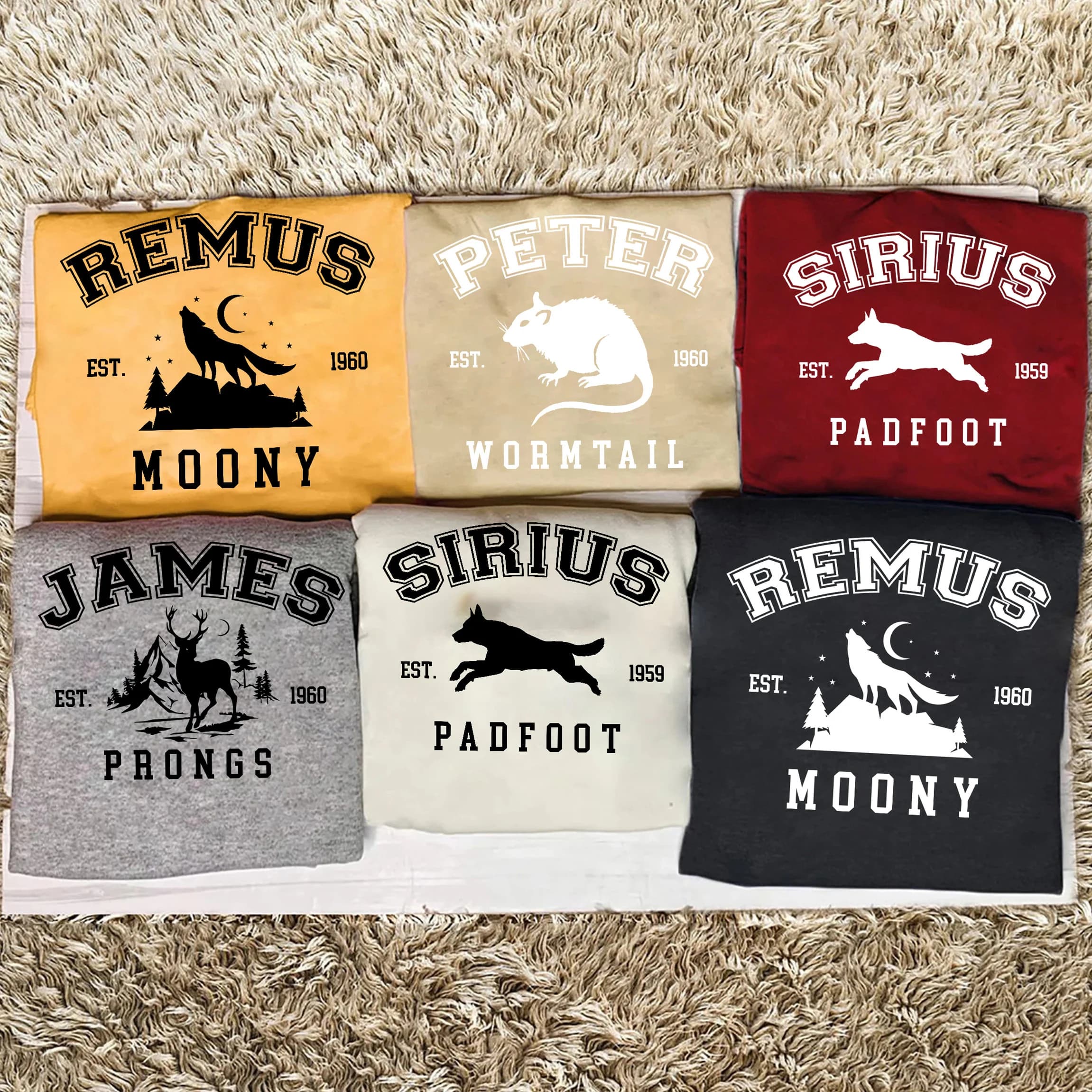 The Marauders Shirt, Moony Wormtail Padfoot Prongs, Remus Lupin Shirt, For Our Moony Shirt, Wizard Shirt, Marauder Sweatshirt, Unisex Shirt