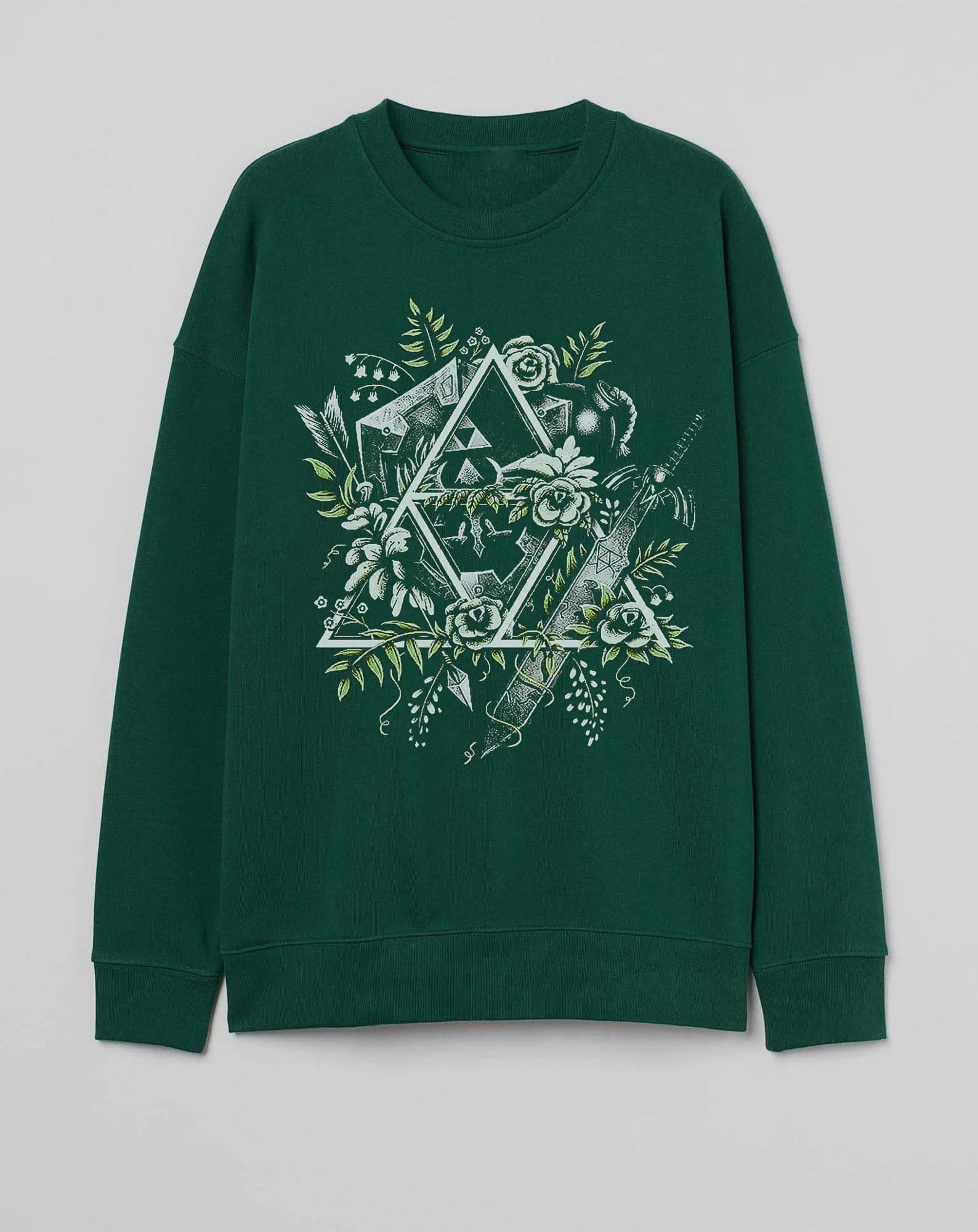 Video Game Shirt, Floral Shield Sweatshirt, Video Game Gift, Korok Shirt, Hylian Crest Shirt, Tear Of The Kingdom Shirt, Gamer Gift - image 5