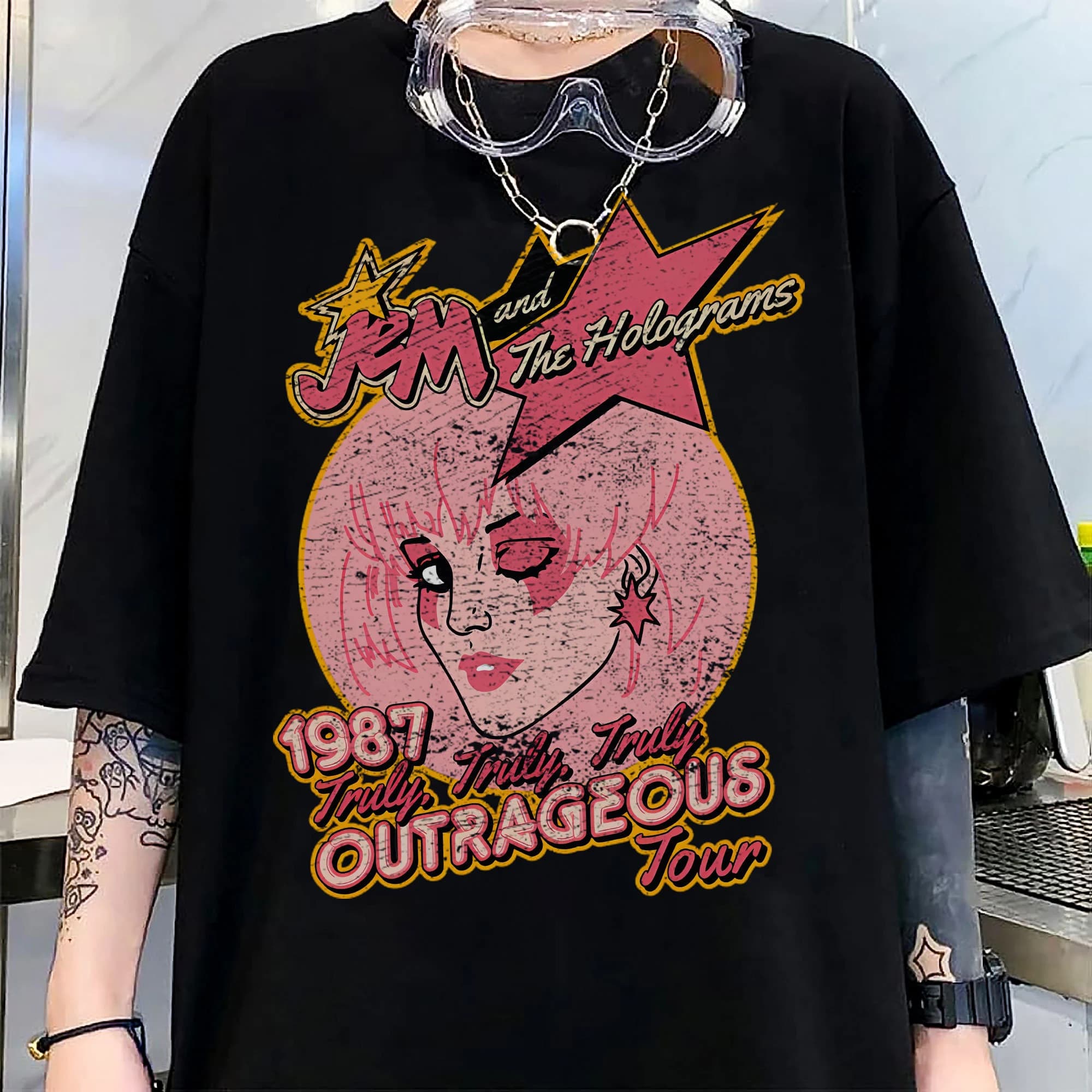 Jem And The Holograms Tour 80's Shirt, Jem Shirt, Misfits Shirt, Music Band Shirt, Jem Hollograms Shirt, Gift For Fans