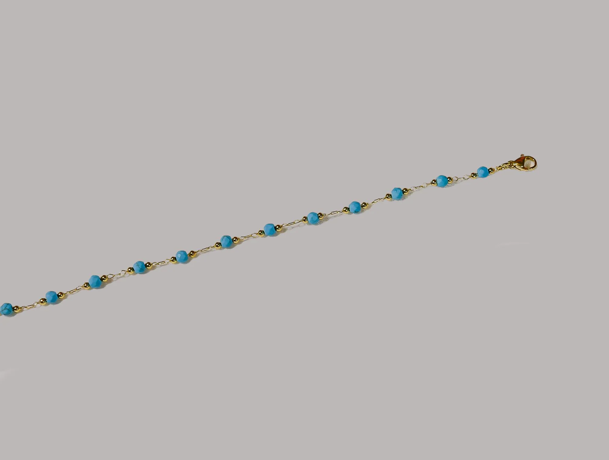 18k Gold Stainless Steel Custom made Belly Chain, Pearls, Colorful or Light Purple CZ , Turquoise Beads Waist Chain, Gift for Her.(W01) - image 4