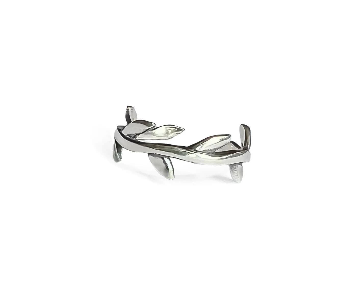 Sterling Silver  Leaf Toe Ring, Hand Made Toe Rings, Adjustable Vine silver Toe Rings, Midi Rings,Pinky Rings ,Mother's Day Gift (TR18)