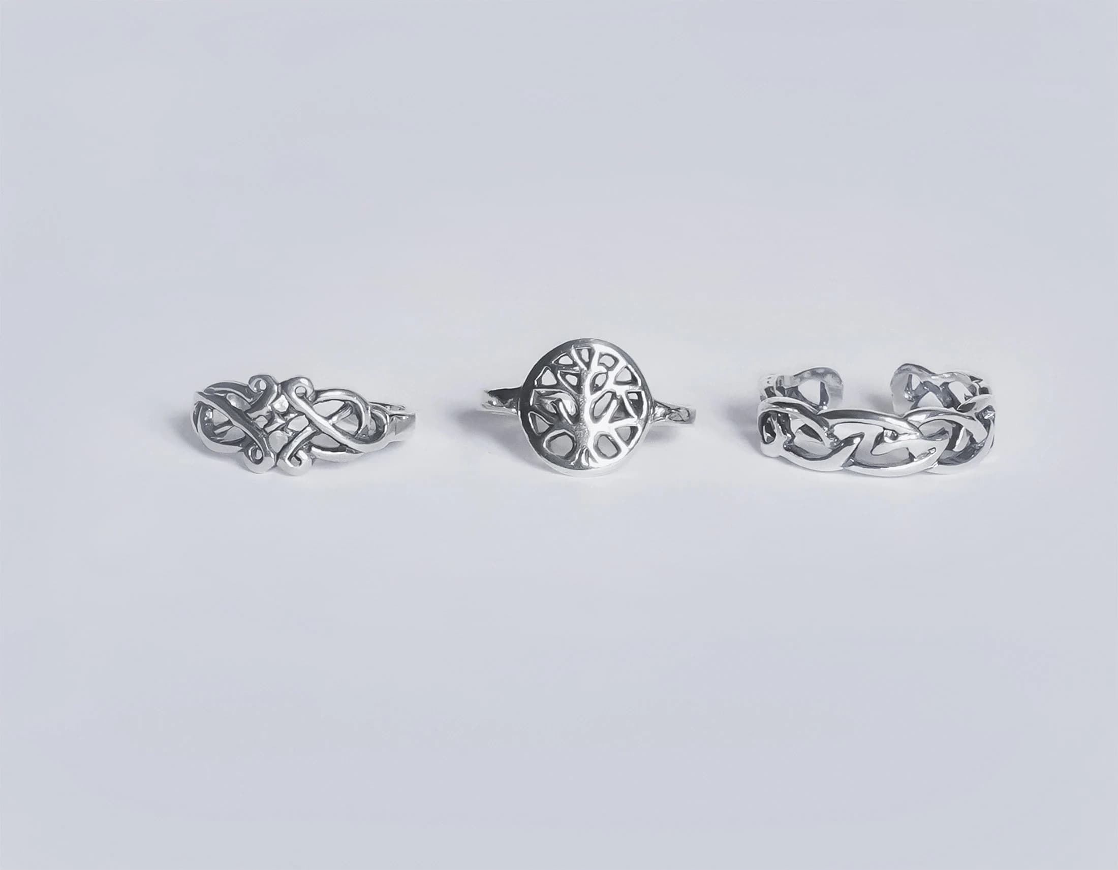 Sterling Silver Tree of Life Toe Ring, Celtic Knot Toe Ring, Pinky Silver,  Irish Jewelry, Summer Jewelry,  Mother's  Day Gift(TR20)