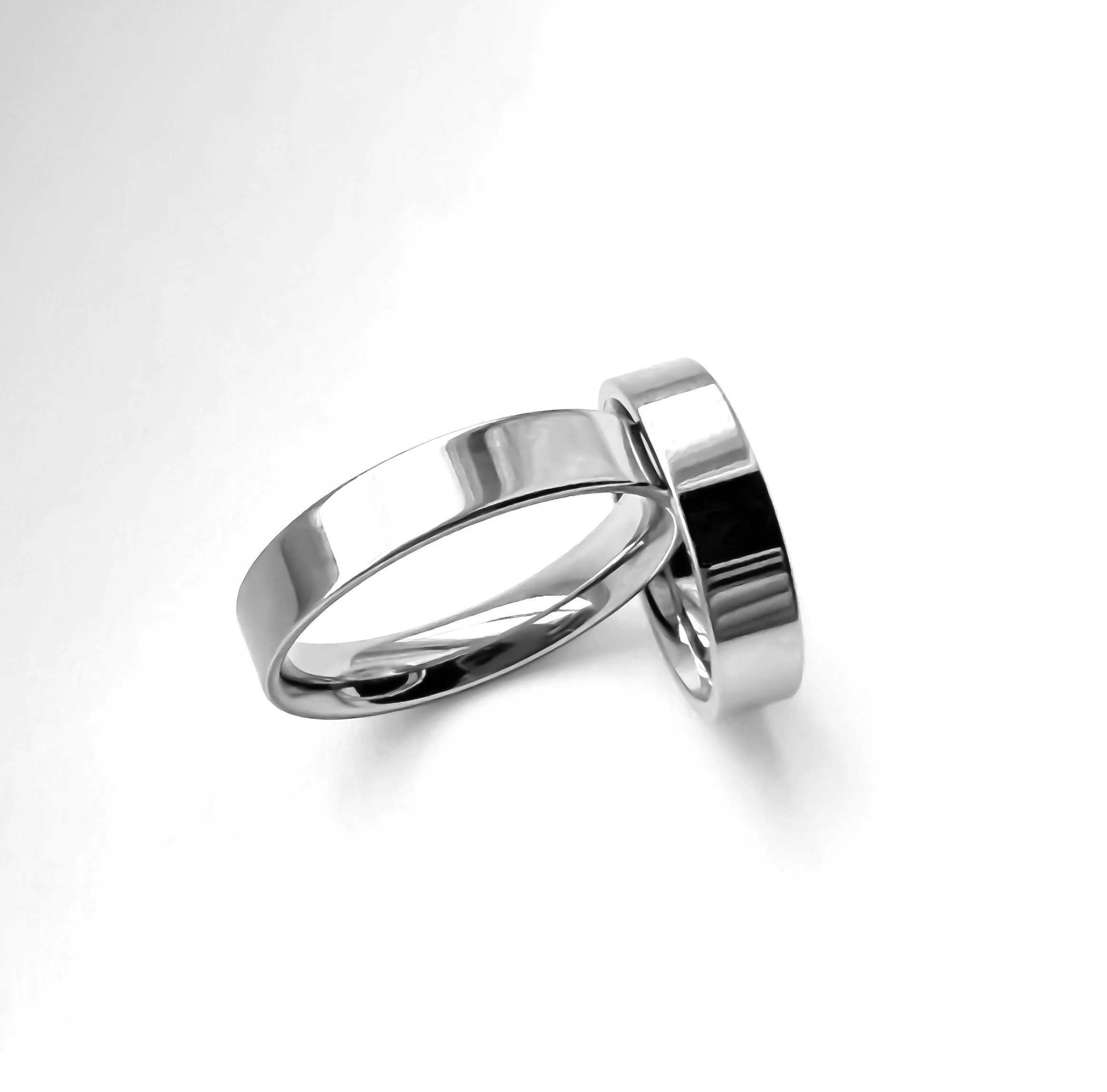 Flat Plain Engraved rings, Stainless steel couple rings, Customized rings, pinky ring, kids ring, small sizes customized ring (R08) - image 3