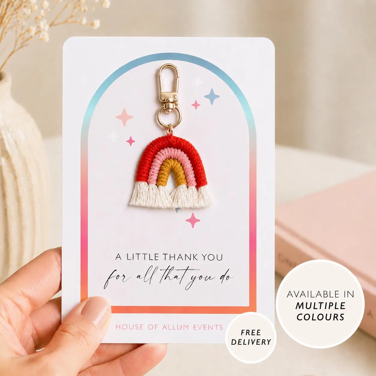 Thank You Teacher Gift Keyring Nursery Staff Thank You Keyring Small Thank You Gift Teacher Thank You Teacher Keyring Gift
