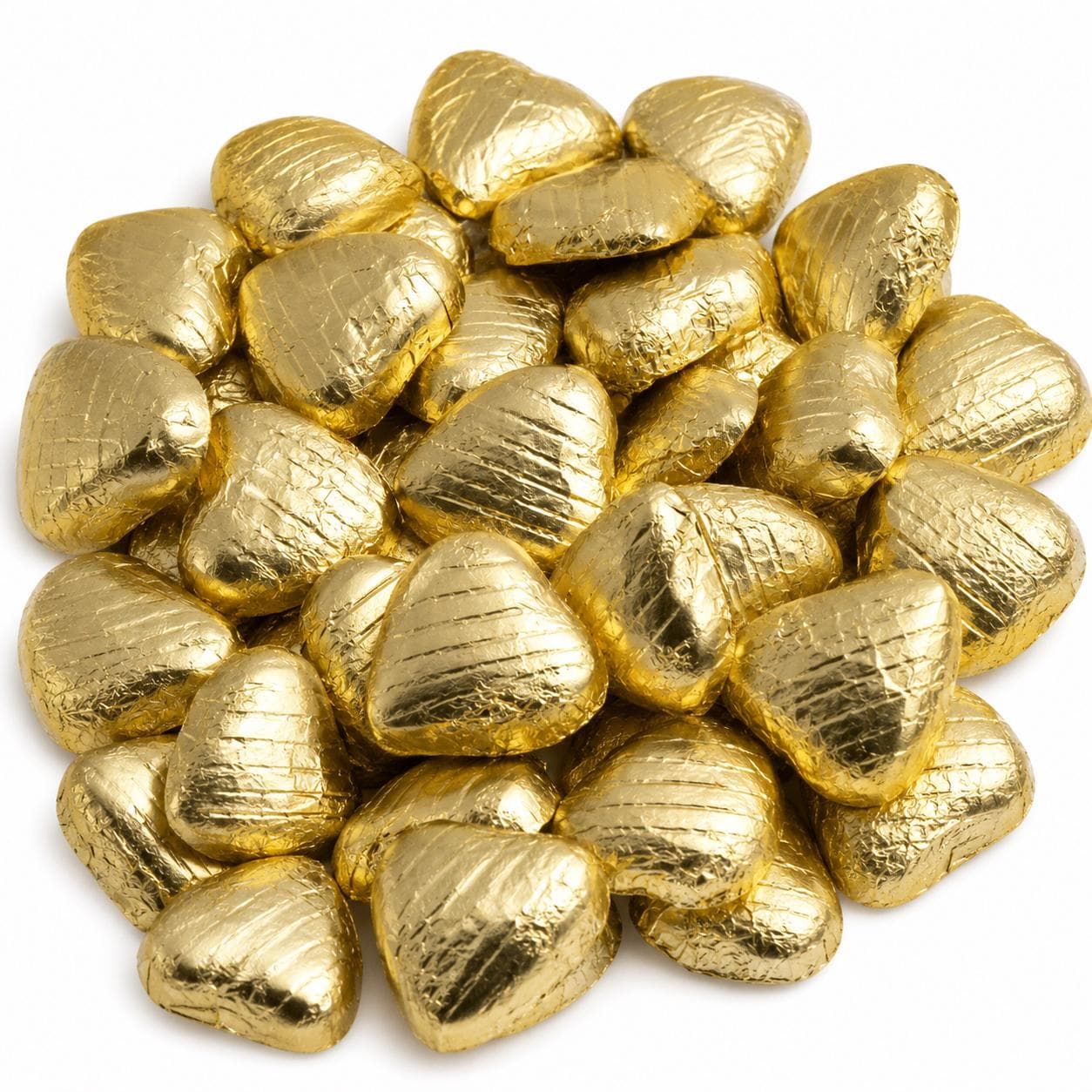 Heart Foil Chocolates For Wedding Favours Foil Wrapped Chocolate Hearts Gold Foil Heart Chocolates For Weddings Chocolates For Party Favours - image 4