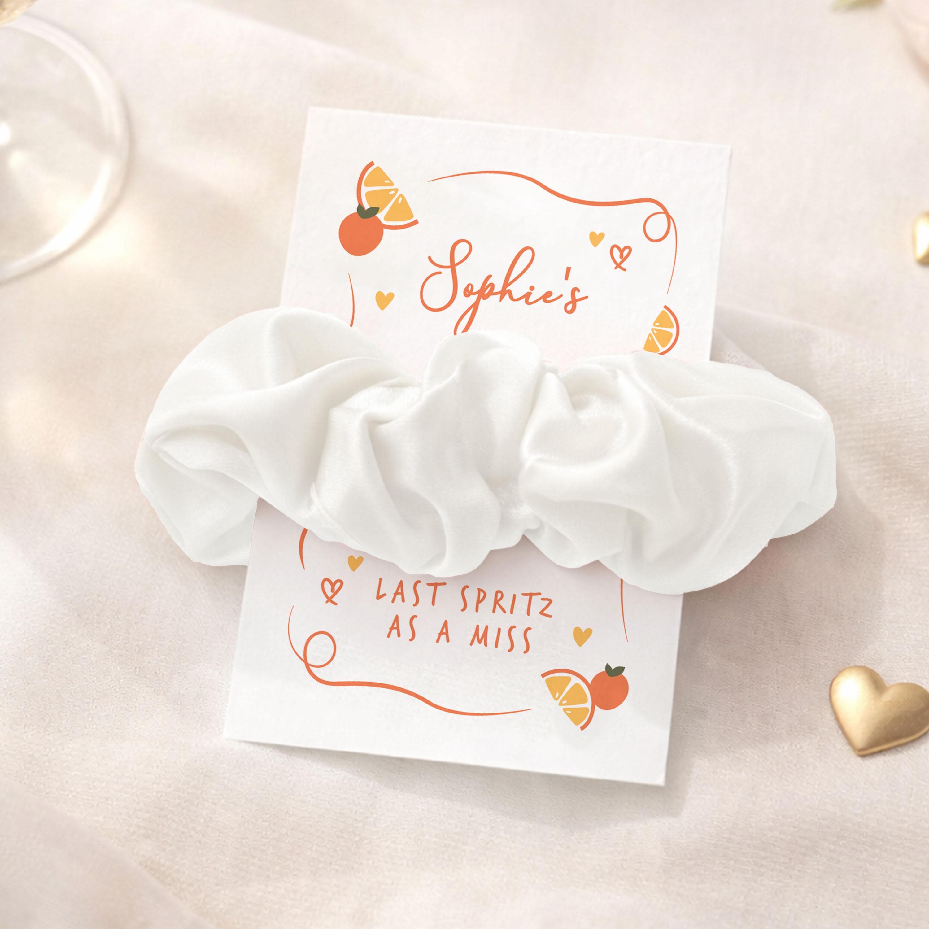 Last Spritz Hen Party Favours Aperol Theme Bride Squad Gifts Personalised Hen Party Bags Personalised Hair Accessory Hen Party Favours - image 2