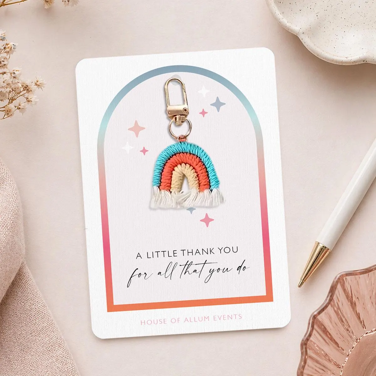 Thank You Teacher Gift Keyring Nursery Staff Thank You Keyring Small Thank You Gift Teacher Thank You Teacher Keyring Gift