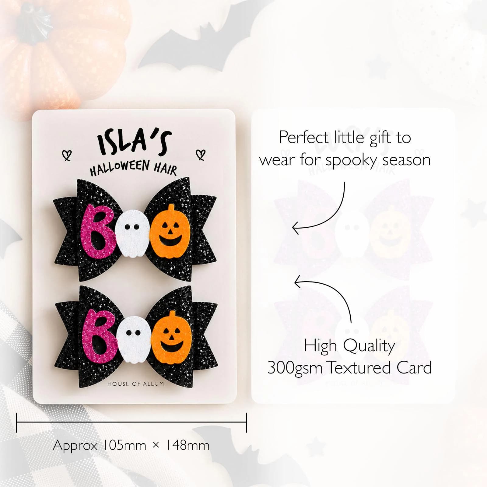 Halloween Hair Clips for Girls Glitter Hair Bows Boo Hair Clips Kids Halloween Accessories Trick or Treat Gift Small Halloween Gift - image 4