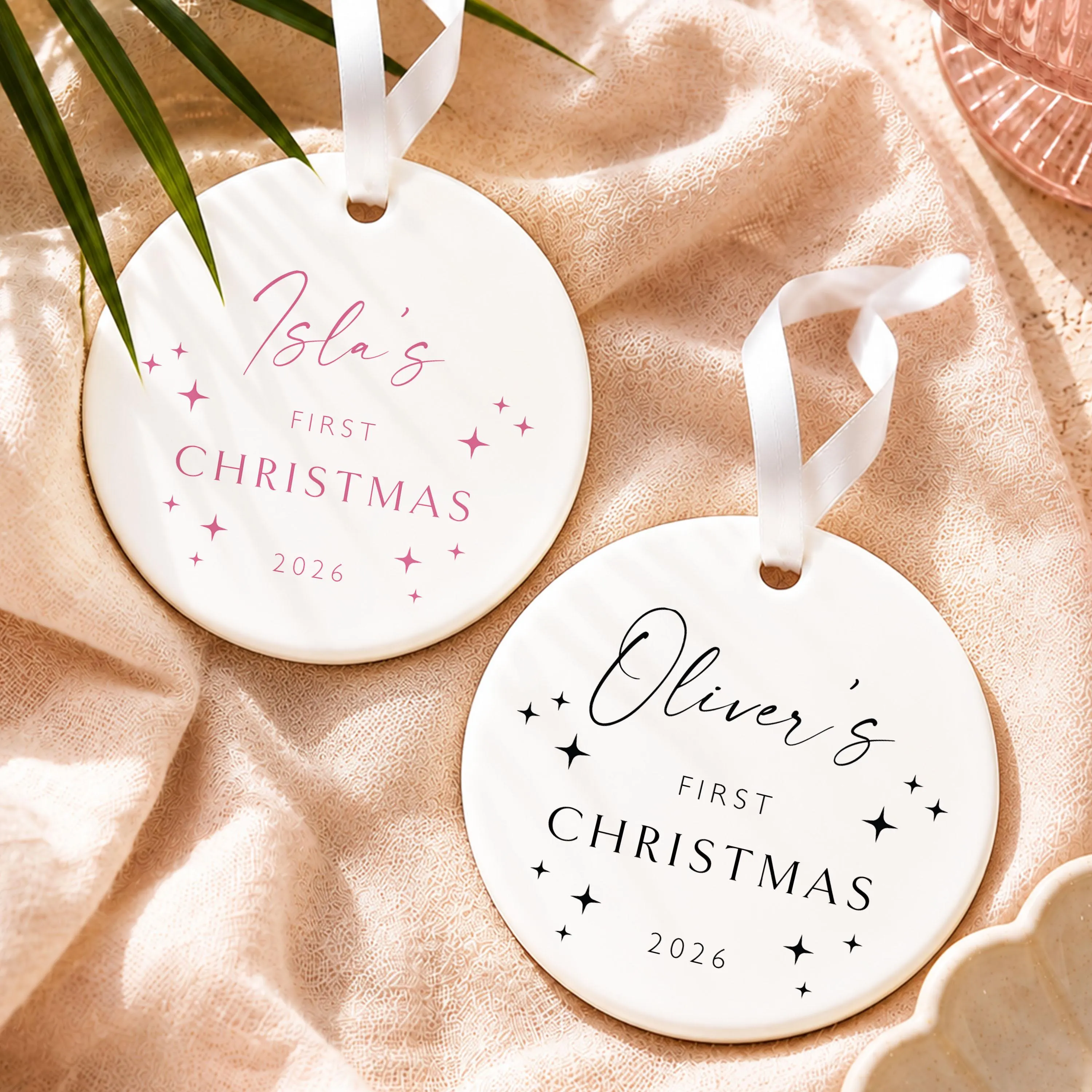 Baby’s First Christmas Bauble Personalised New Baby Christmas Gift Baby Keepsake New Parents Gift