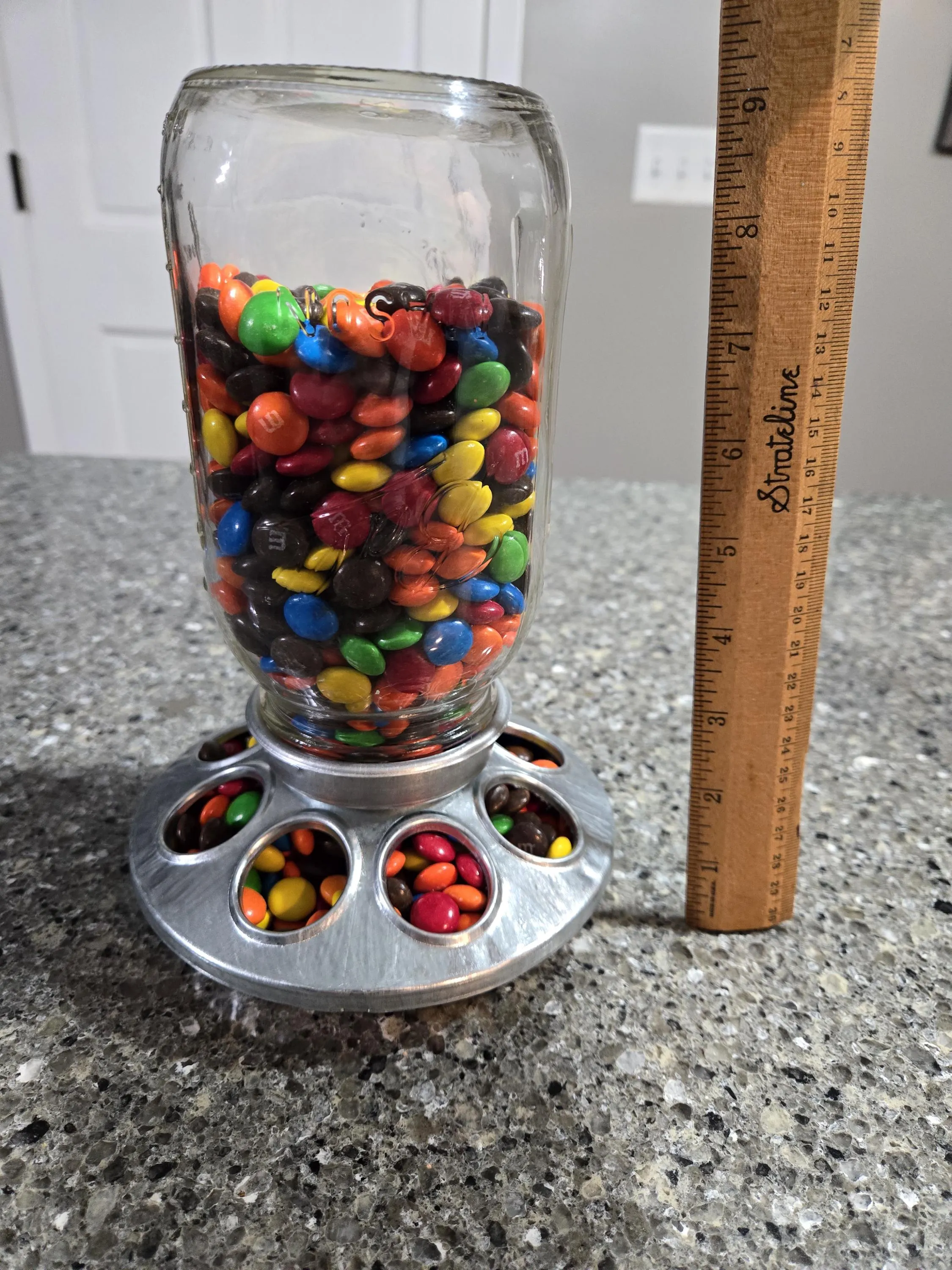 Chicken Feeder Candy Dish, chick feeder candy jar, country style candy dish, farm candy jar, bird feeder candy jar, country candy dish jar - image 3