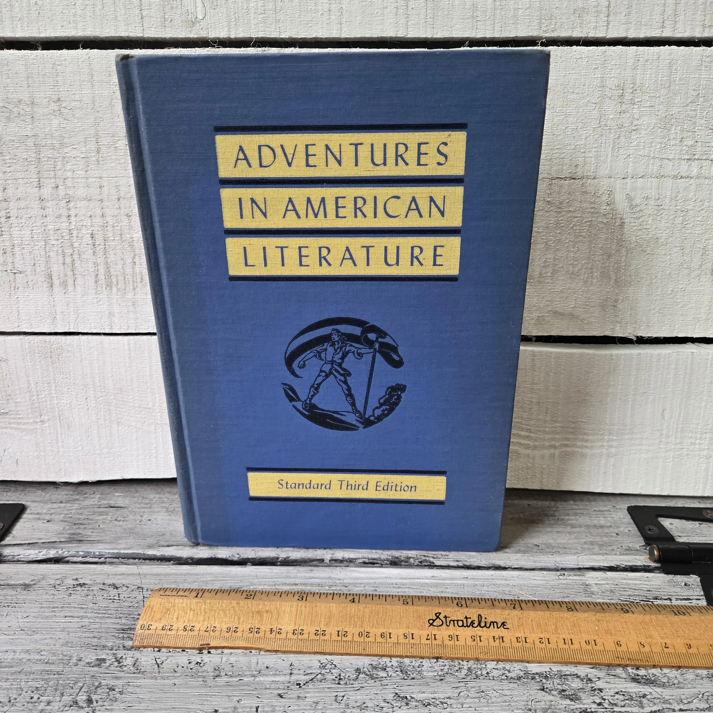 Adventures in American Literature book 1947, vintage blue book, 1940's literature book, American Literature standard 3rd edition, blue book - image 3