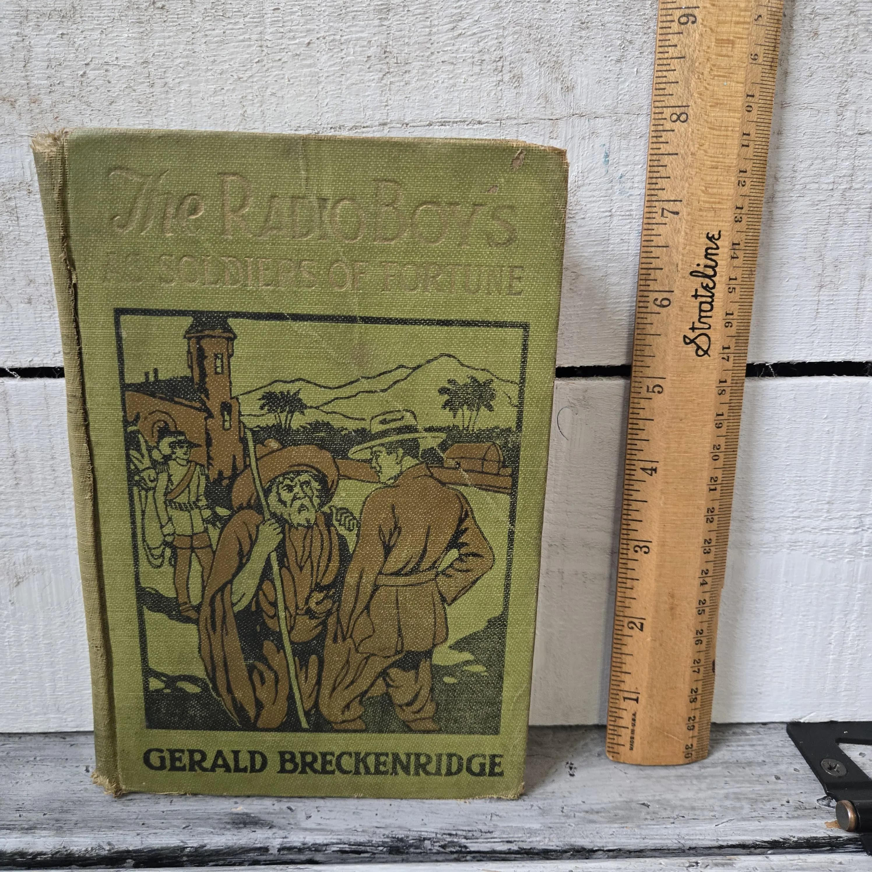 RARE 1st edition The Radio Boys as Soldiers of Fortune by Gerald Breckenridge 1925, antique rare book, antique Radio Boys hardcover green - image 4