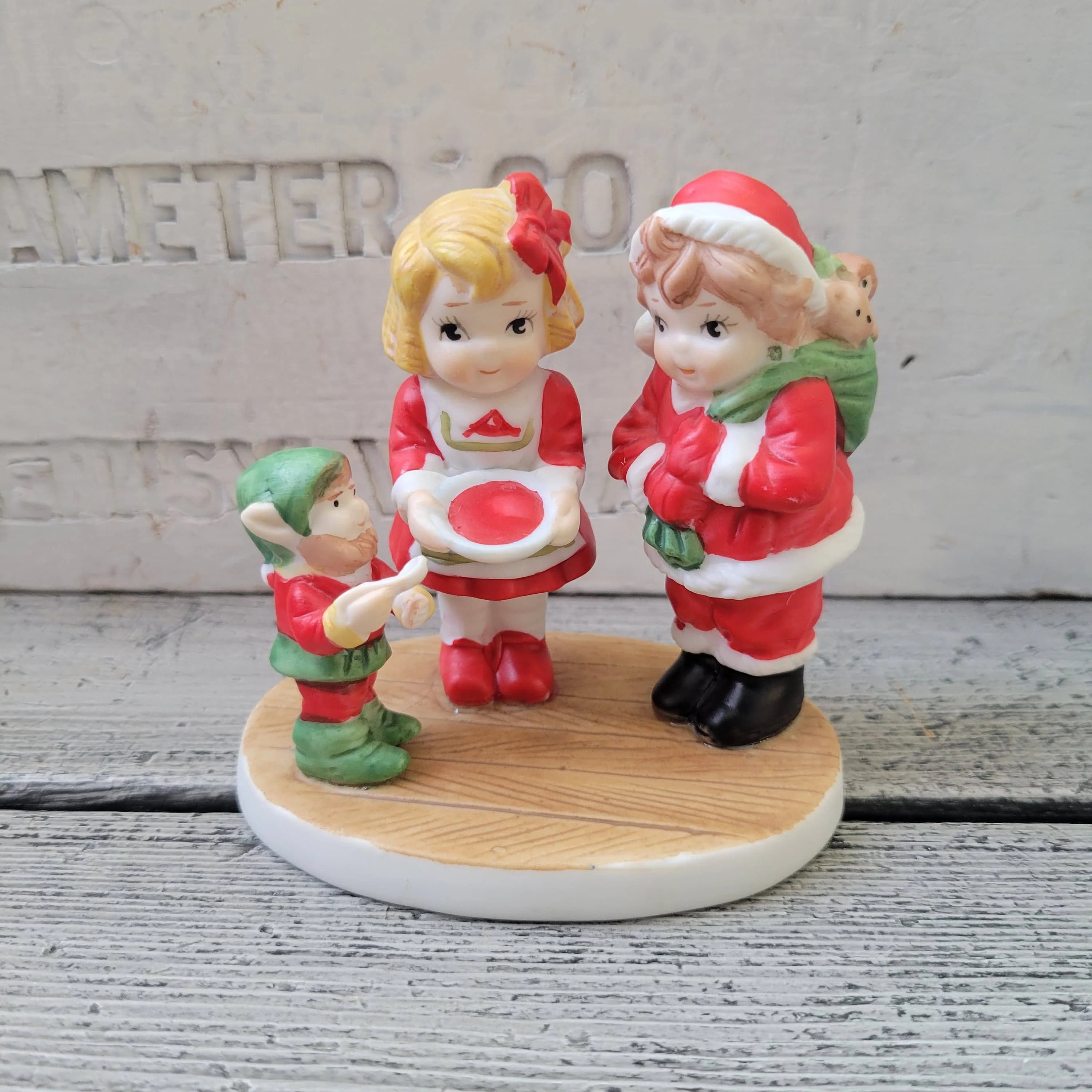 Campbell kids Christmas, vintage Campbell kid ceramic, vintage Christmas Campbell kid collectible, Campbell kids 1991, Campbell's kids elf - image 4