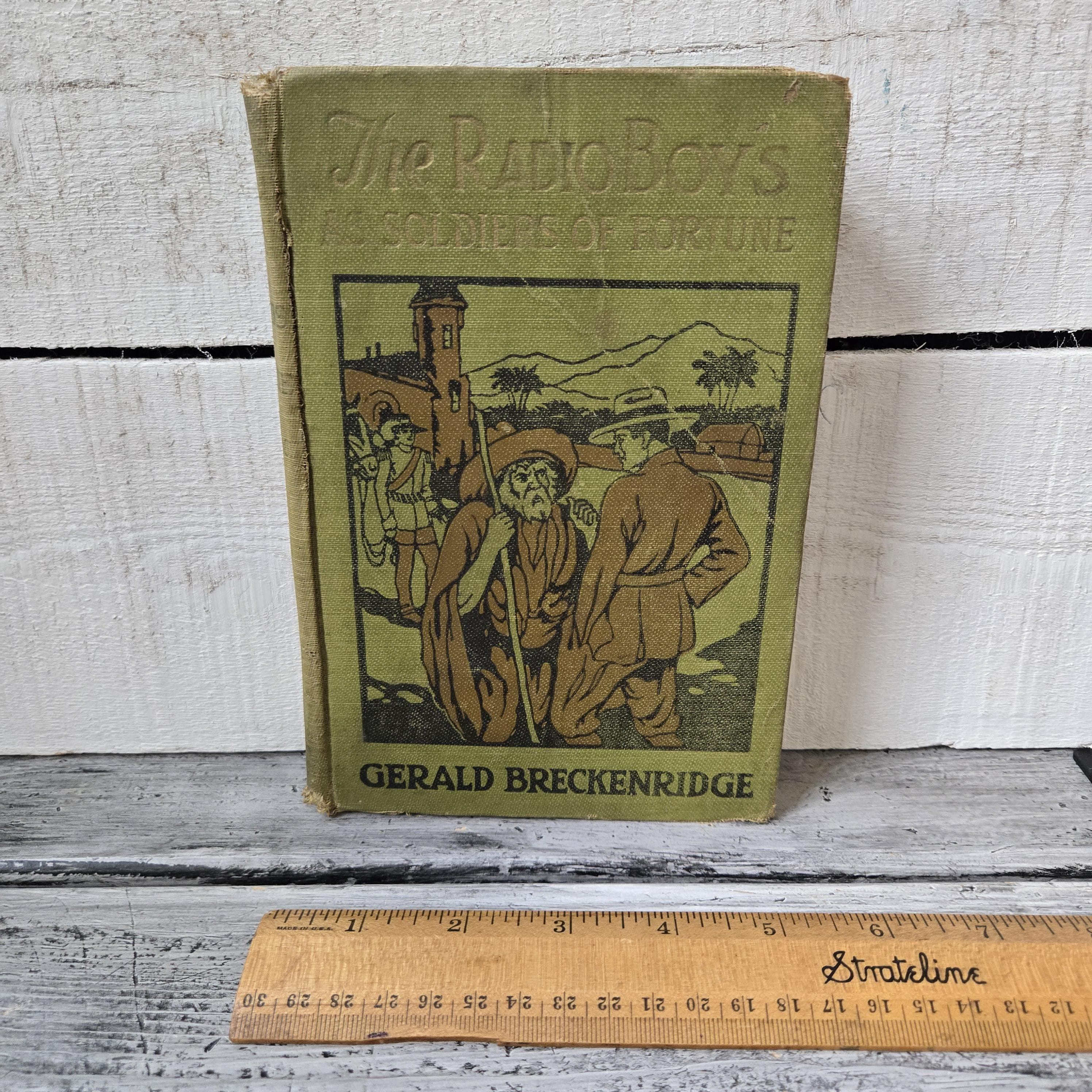 RARE 1st edition The Radio Boys as Soldiers of Fortune by Gerald Breckenridge 1925, antique rare book, antique Radio Boys hardcover green - image 5