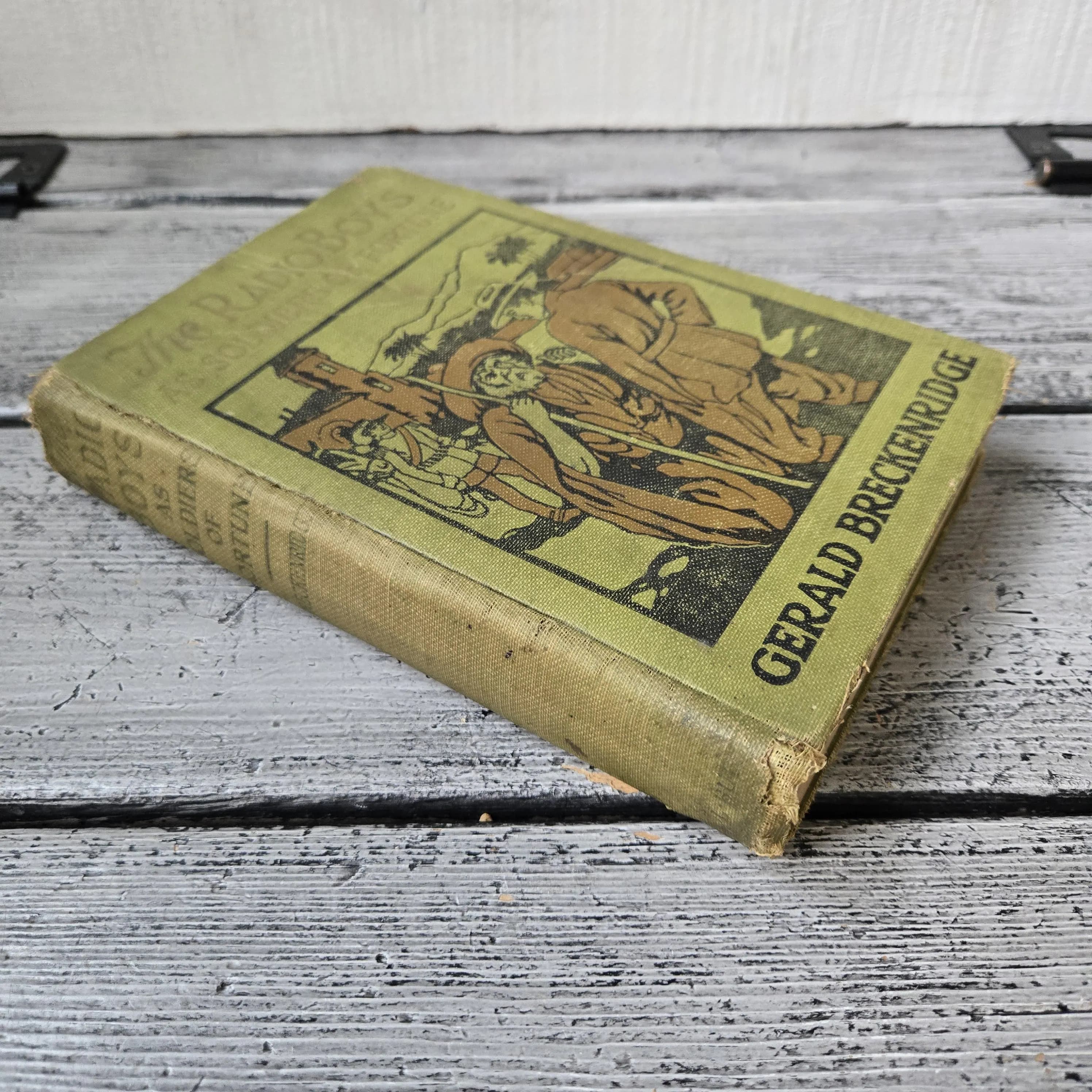 RARE 1st edition The Radio Boys as Soldiers of Fortune by Gerald Breckenridge 1925, antique rare book, antique Radio Boys hardcover green - image 3