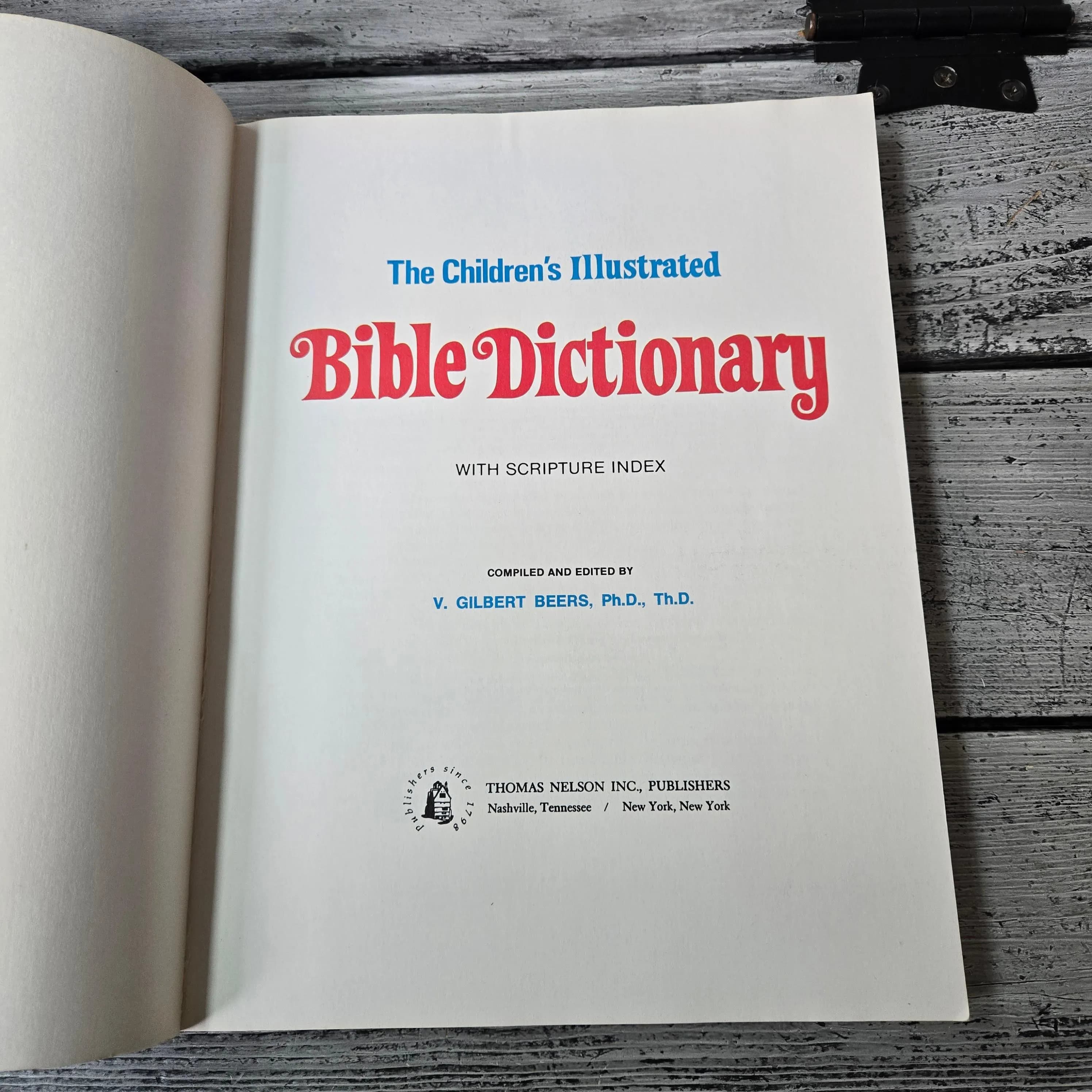 Children's Illustrated Bible Dictionary by Gilbert Beers, vintage bible dictionary, vintage children bible book, 1970s kids bible dictionary - image 4