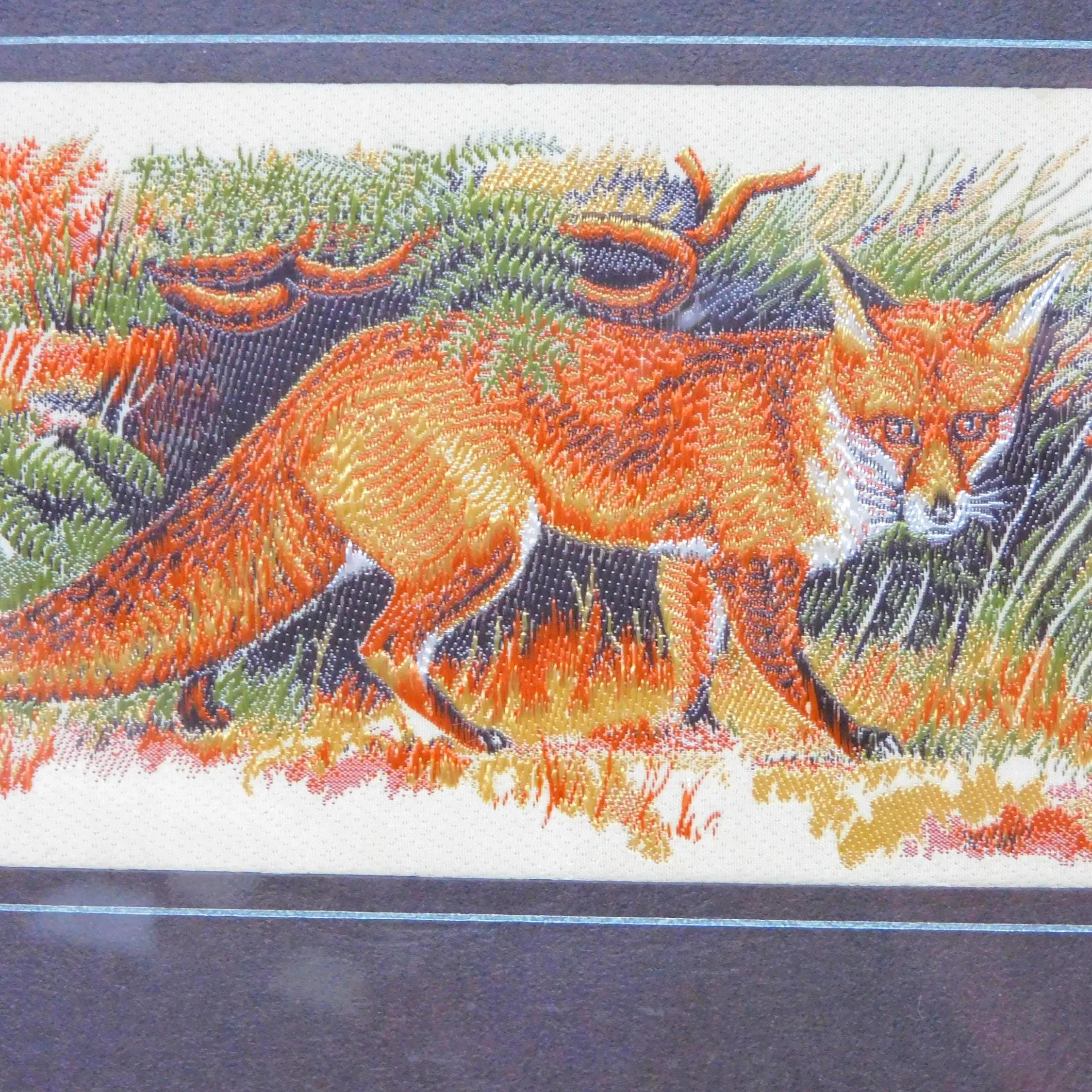 Cash's silk woven picture, Red Fox - image 4