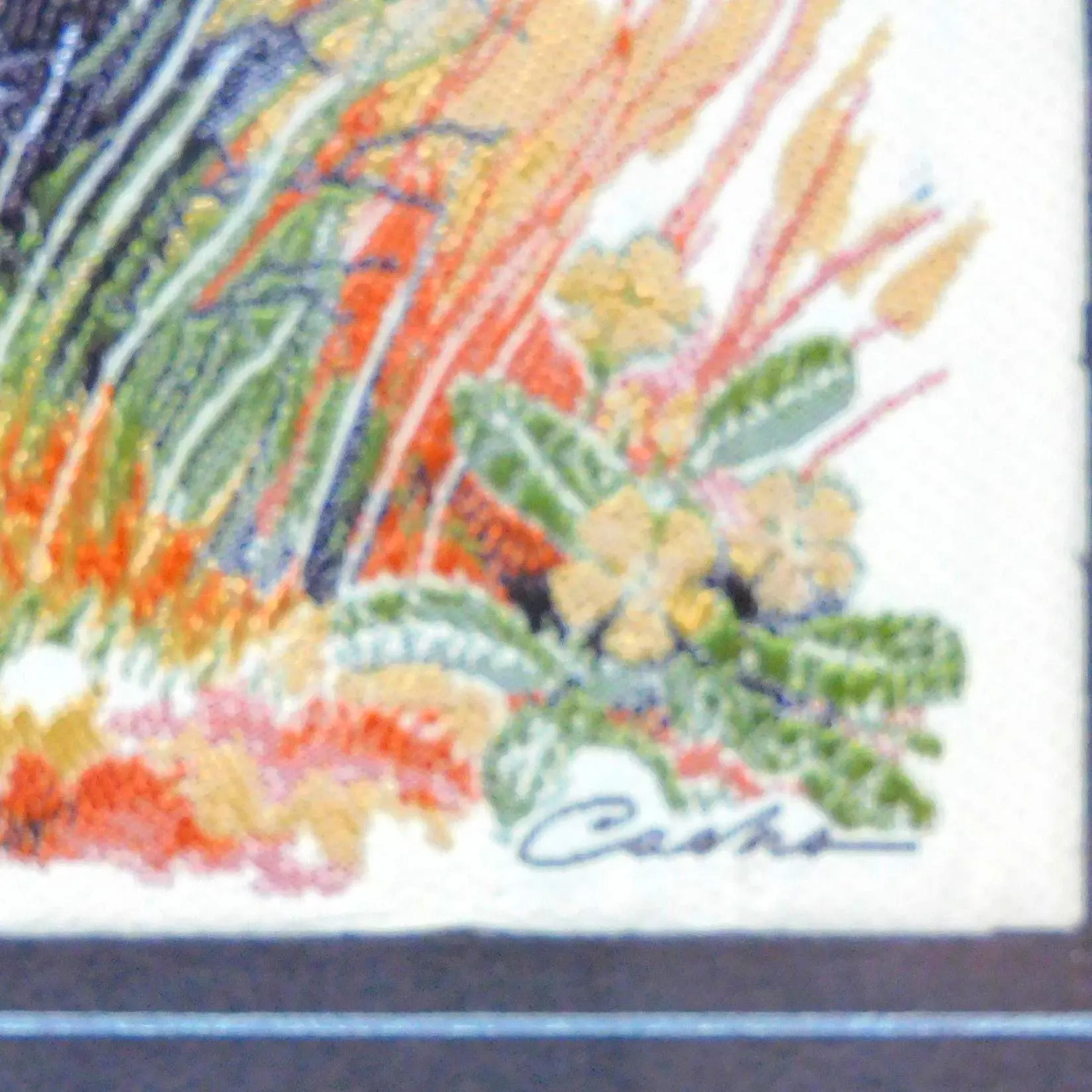 Cash's silk woven picture, Red Fox - image 5