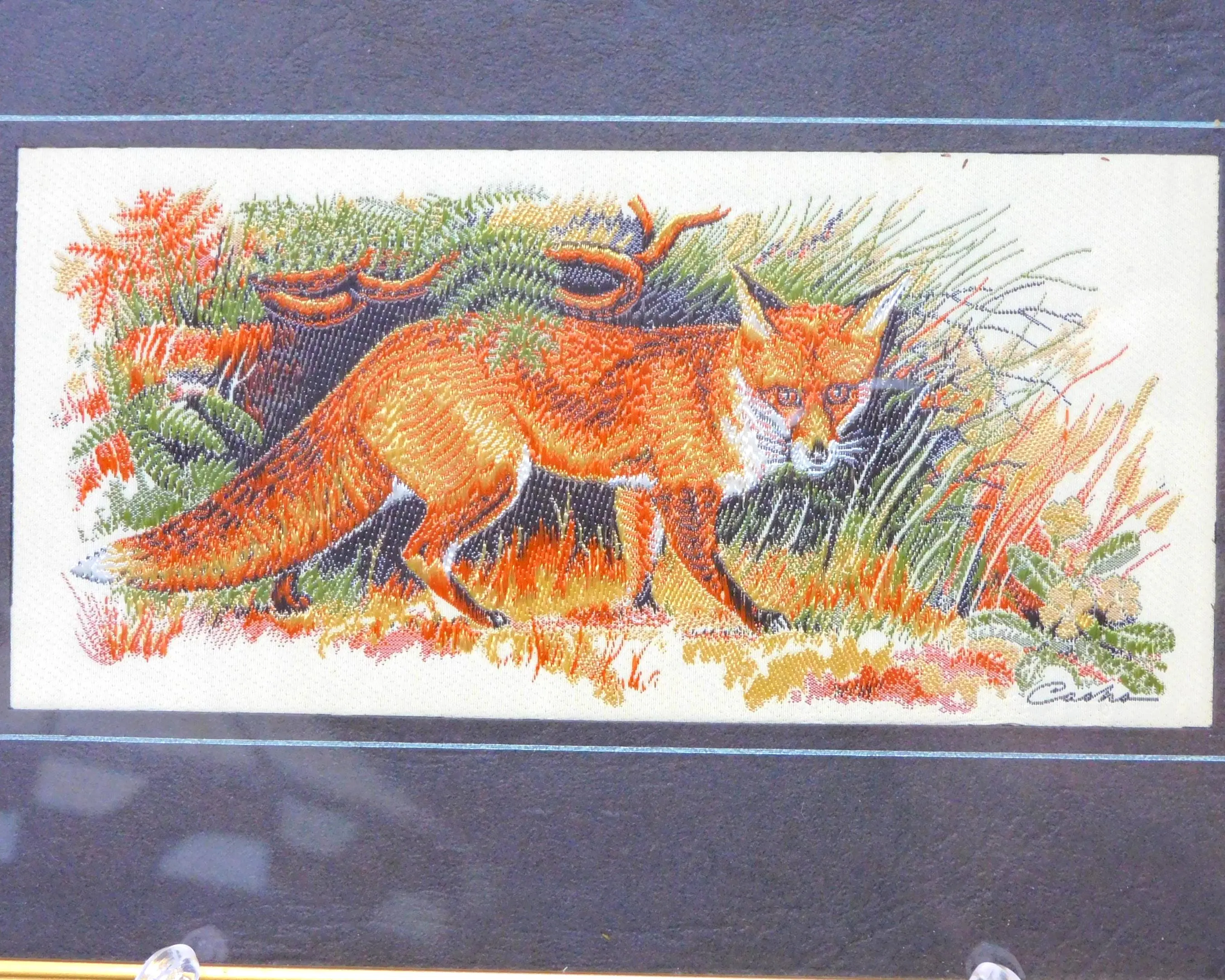 Cash's silk woven picture, Red Fox - image 3