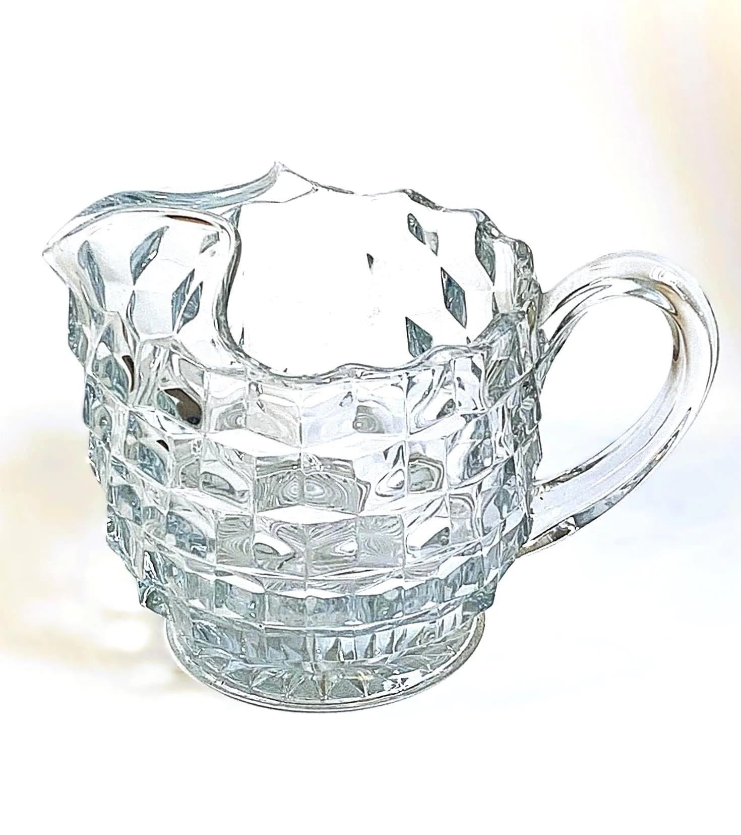 Vintage Fostoria American Clear 2056 3 Pint Ice Jug/Pitcher c. 1950's