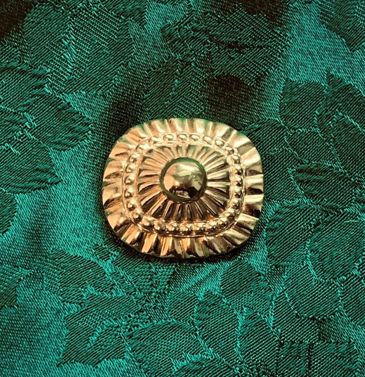 Brilliant Gold Metal Brooch