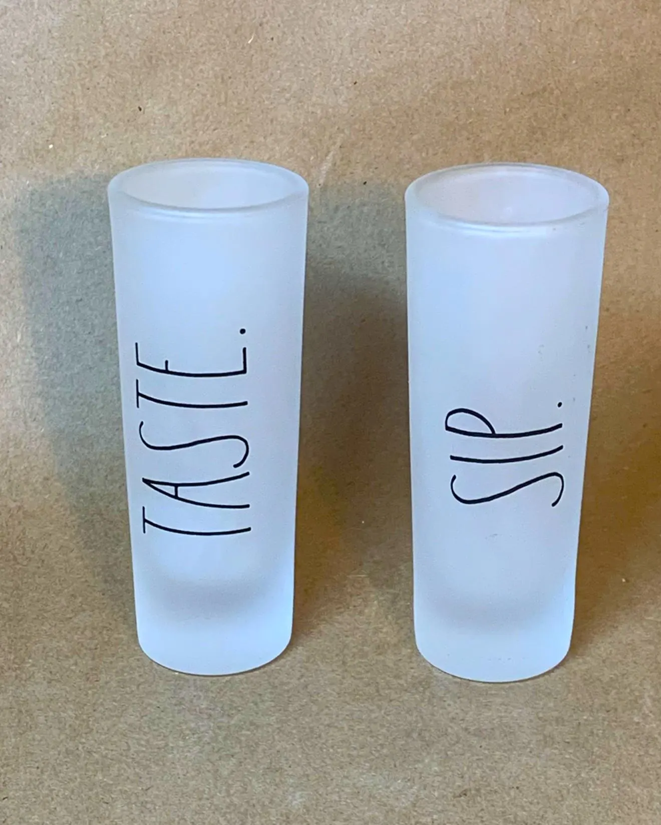 Rae Dunn Frosted Shooters or Cordials Glasses Barware