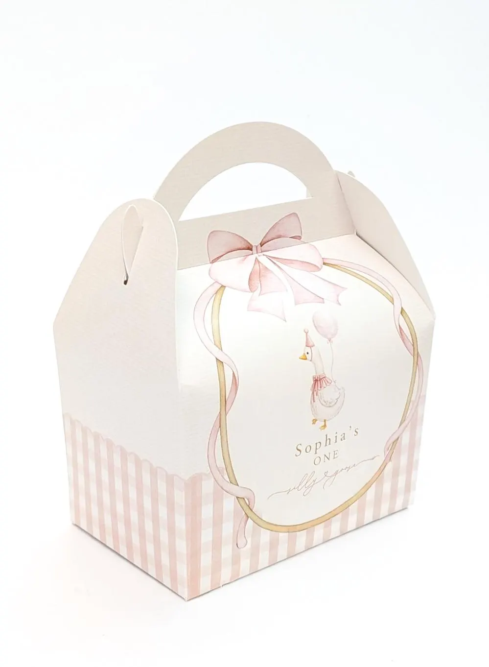 SILLY GOOSE Personalised children's birthday party boxes, Goosey Treat Loot Bags - image 4