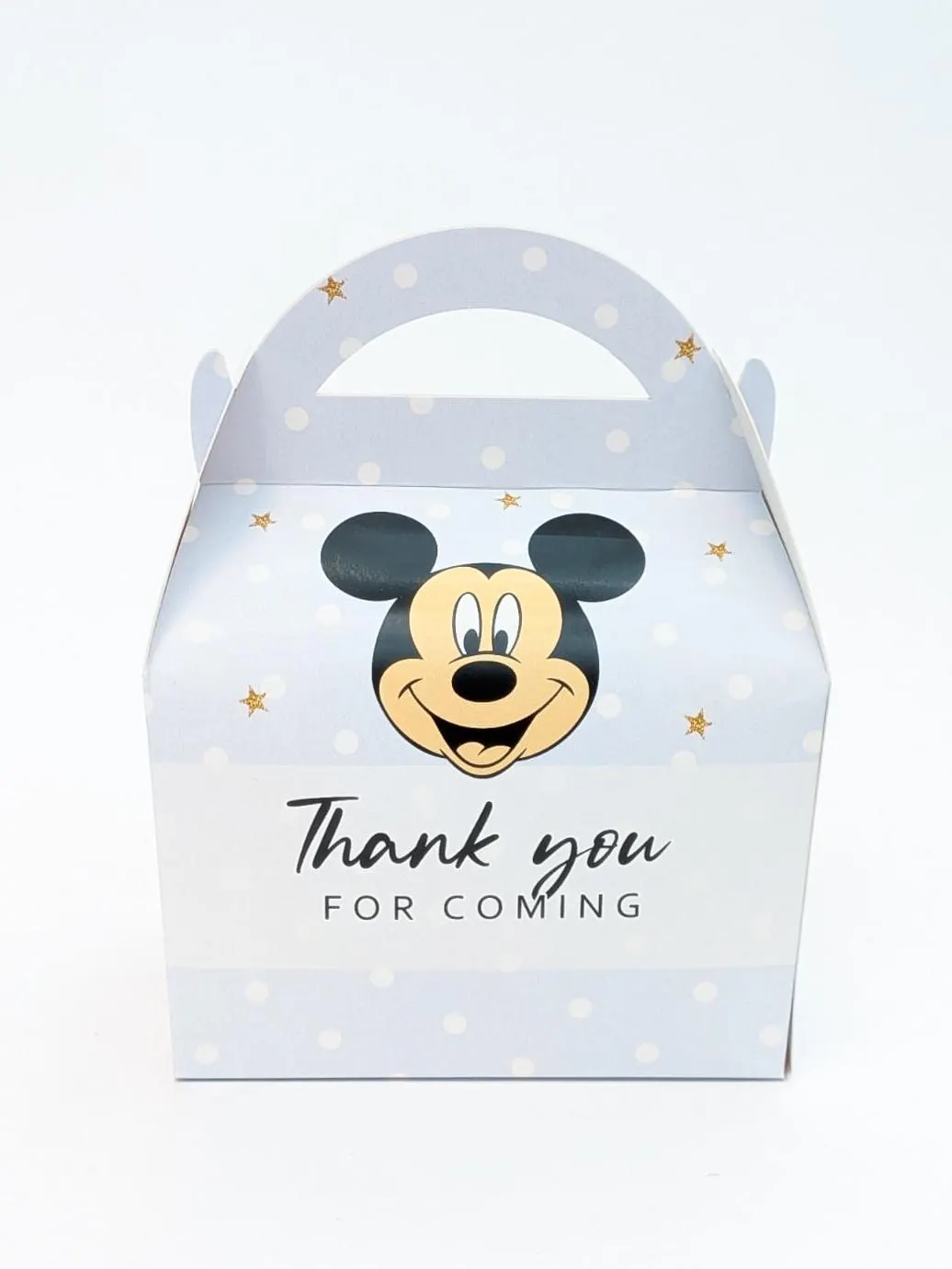 Personalised Blue Mickey Mouse Children's Birthday Party Box, Treat Bag - image 3