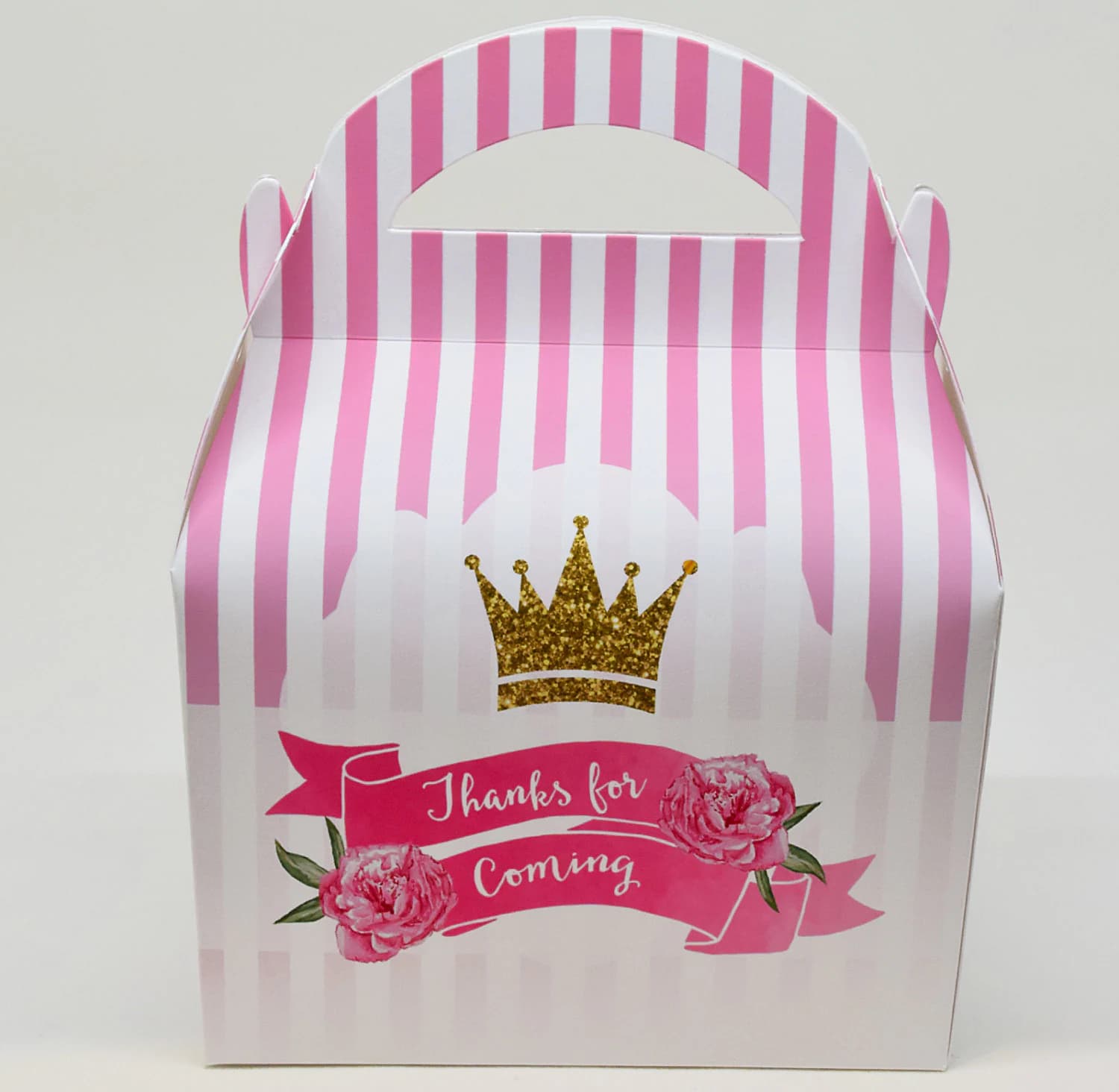 Princess Glitter Personalised Children’s Party Box Gift Bag Favour - image 3