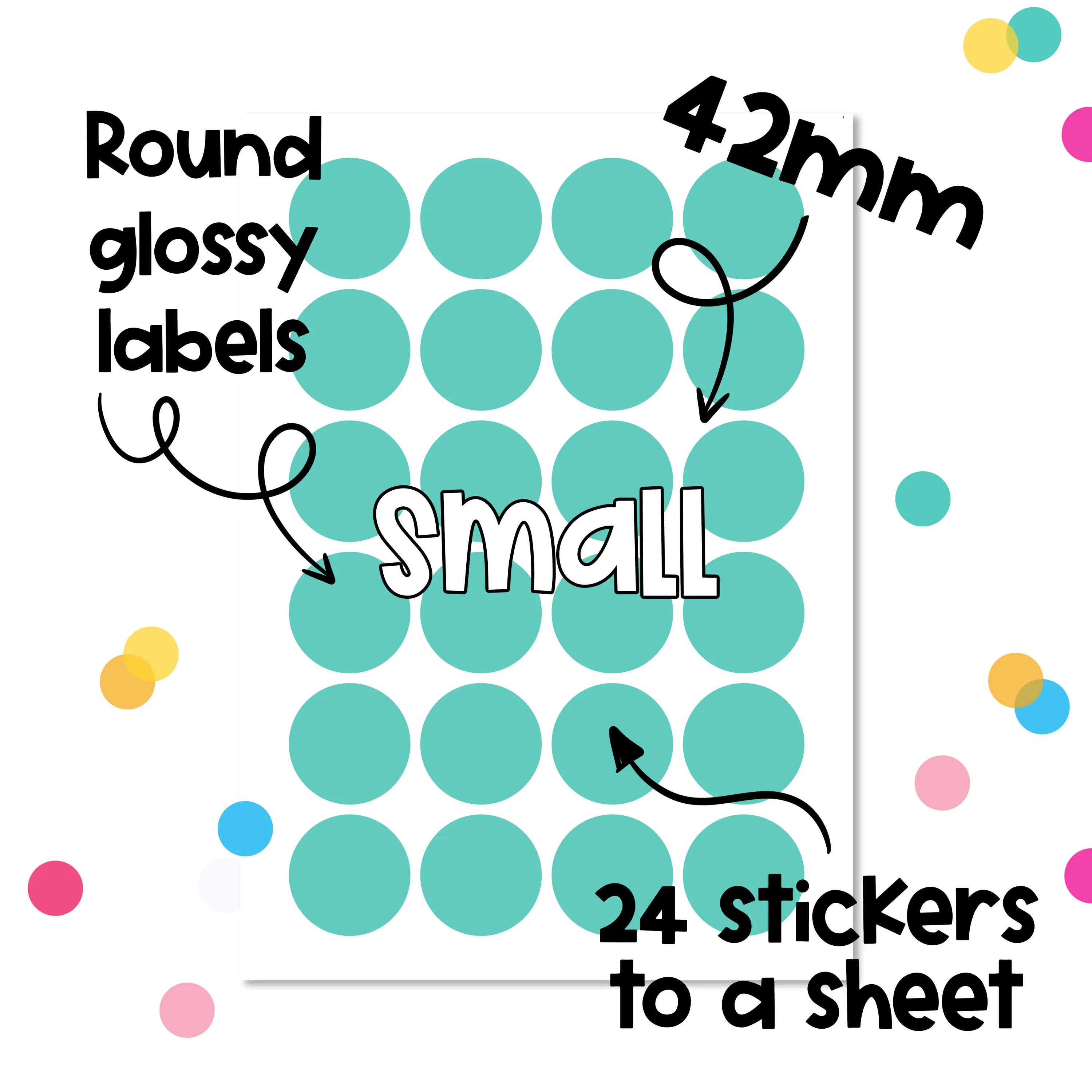 Personalised Unicorn Pastel Birthday Party Stickers – Sweet Cone labels – Multiple Sizes Available - image 2