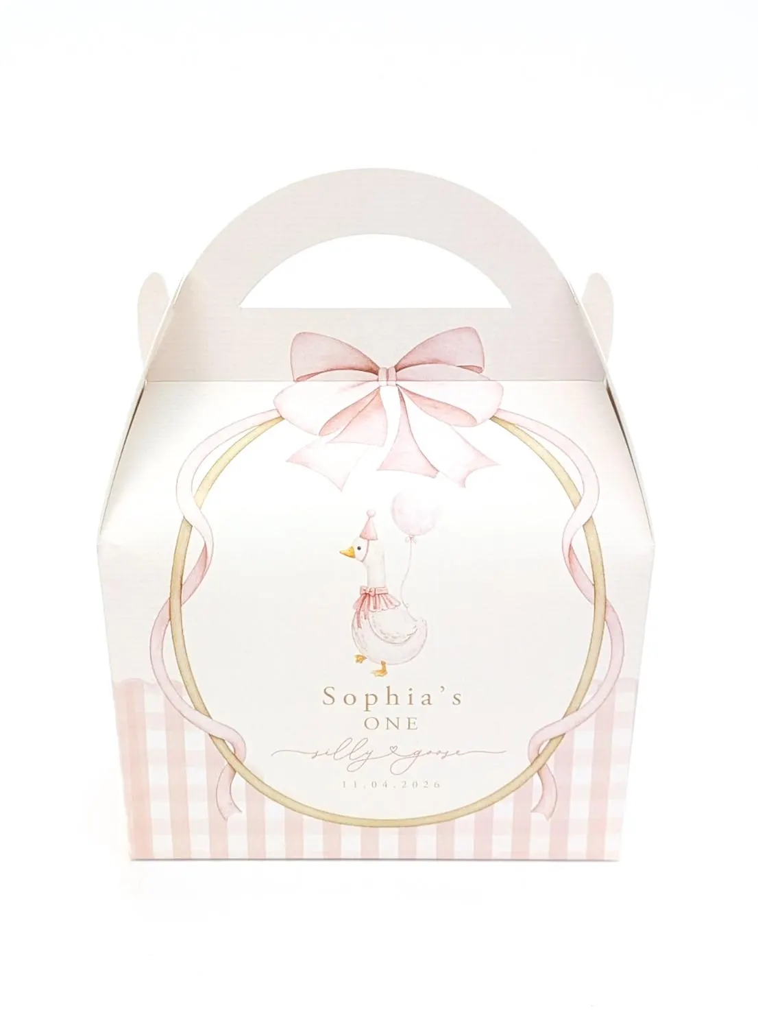SILLY GOOSE Personalised children's birthday party boxes, Goosey Treat Loot Bags - image 3