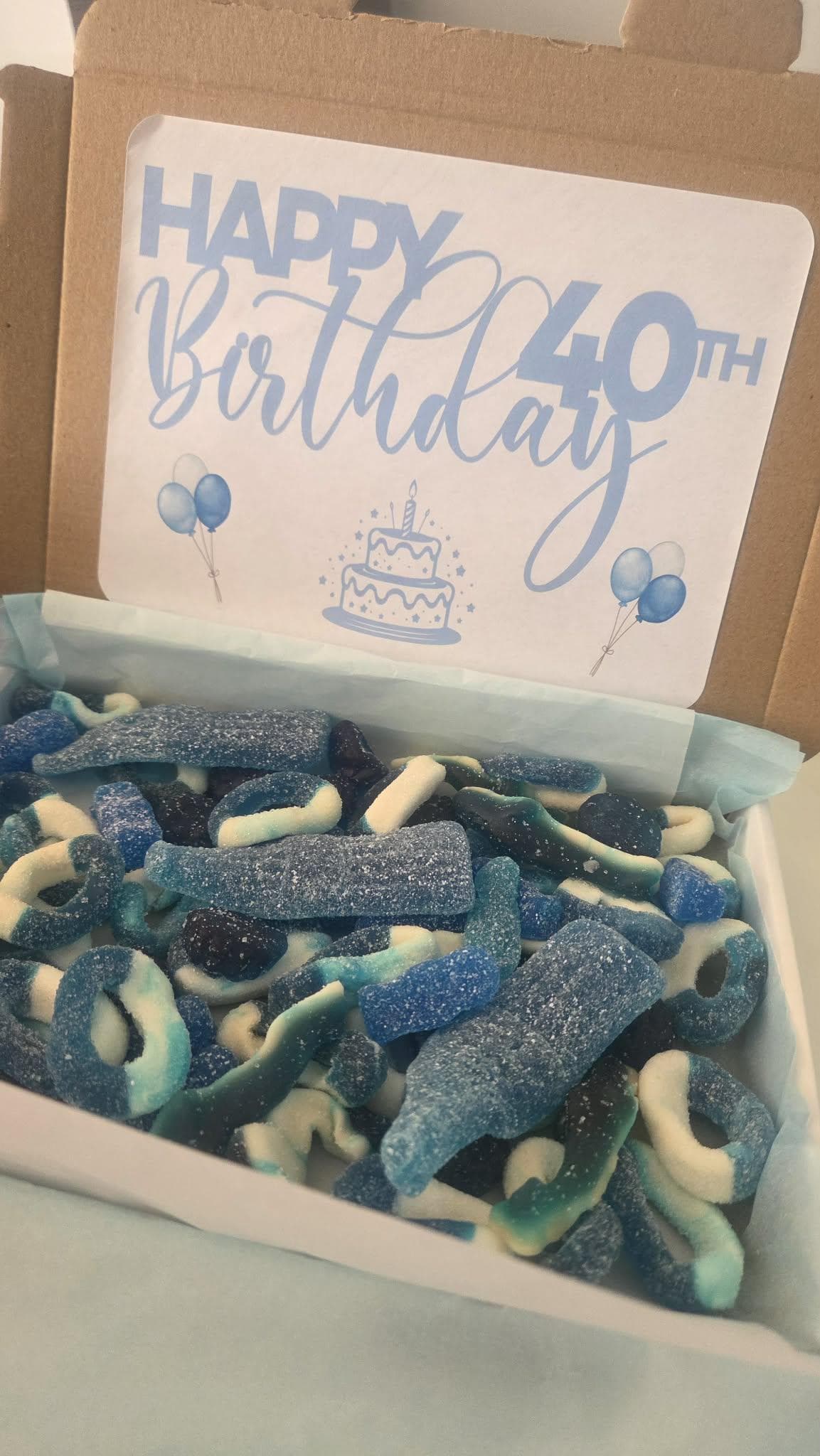 Custom Birthday Sweet Boxes | Personalized Pick & Mix Gift Box | Milestone Birthdays 16th, 18th, 21st, 30th, 40th, 50th - image 3