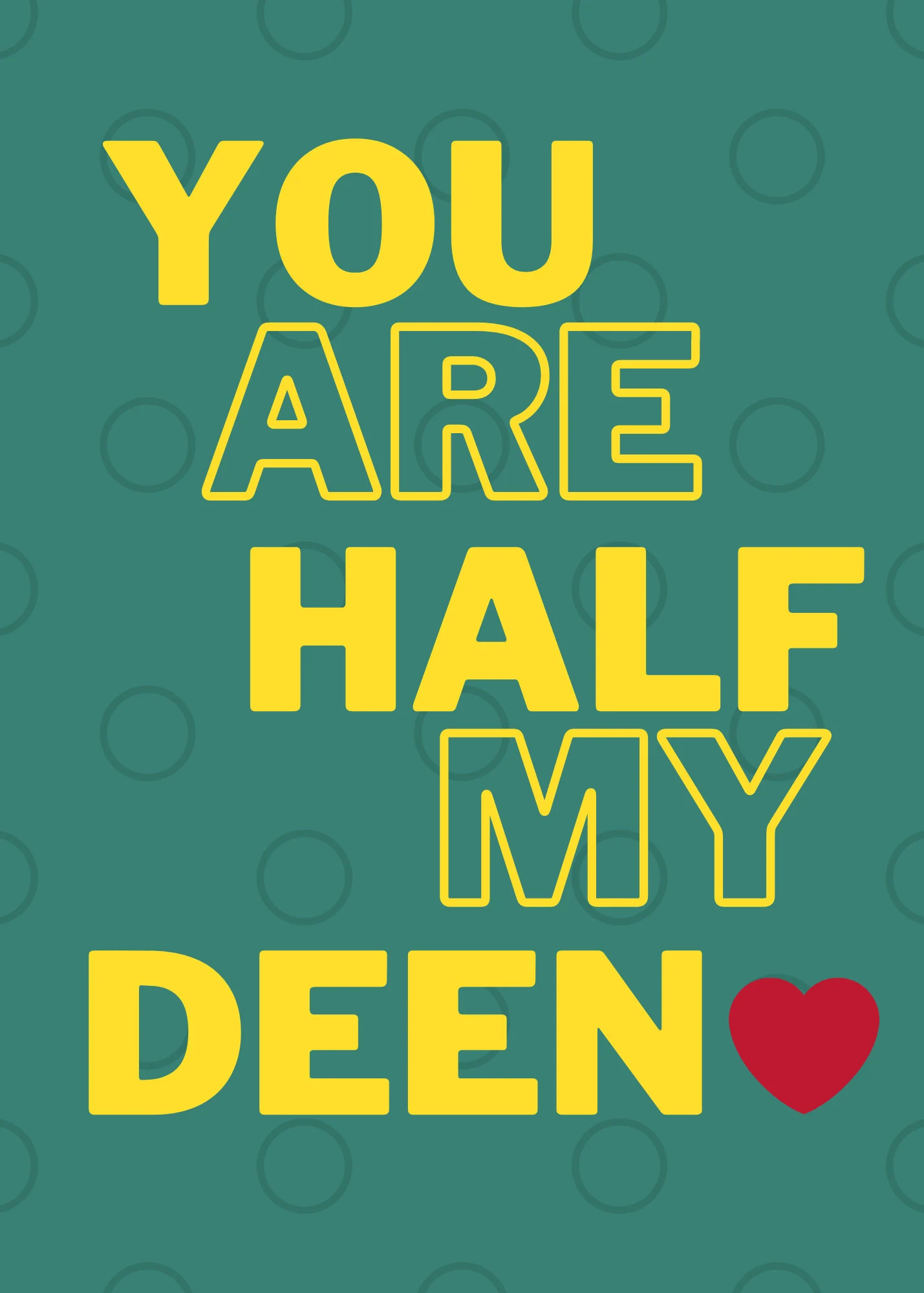 Front of card