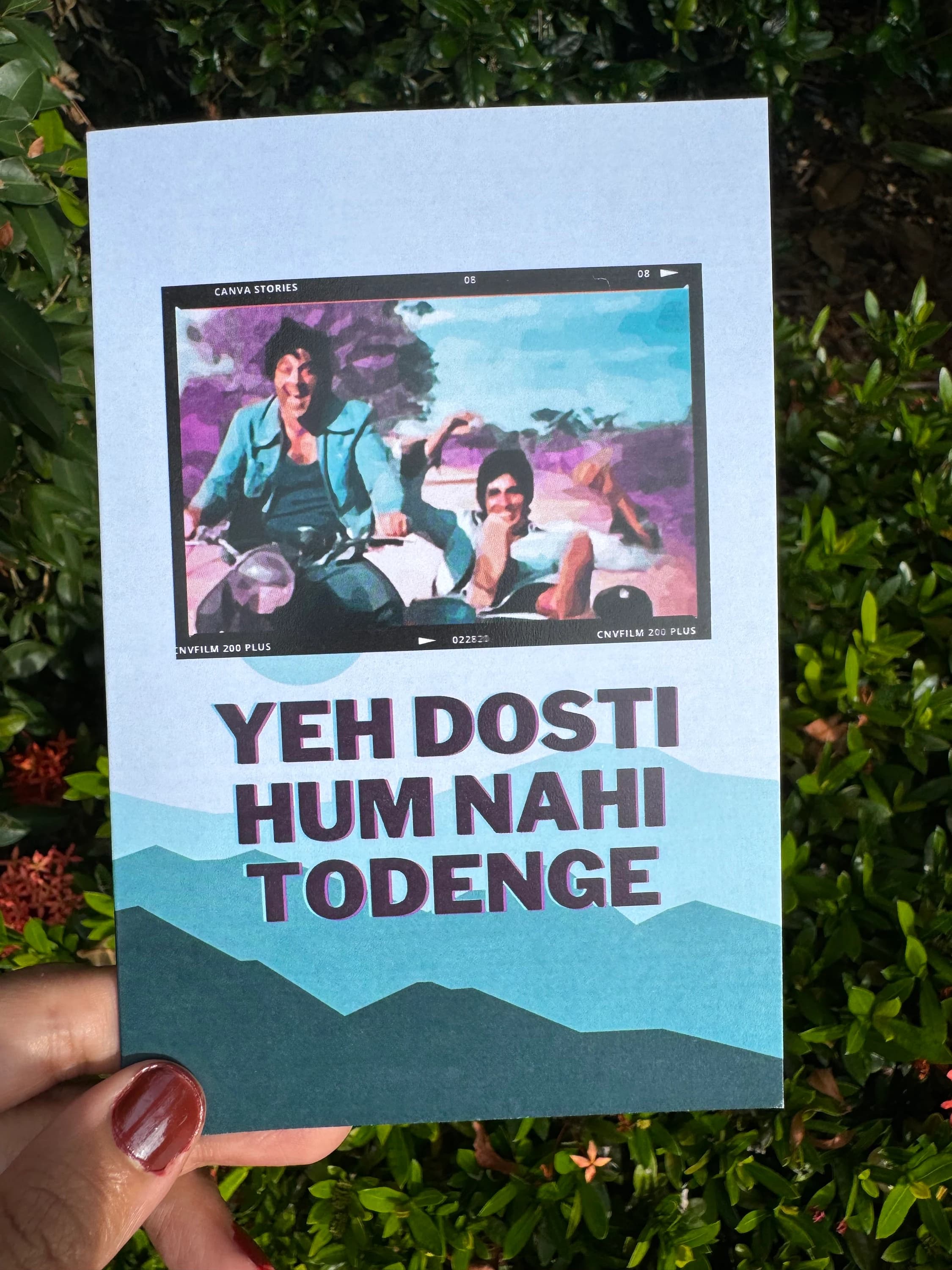 Sholay Friendship Card: Bollywood Hindi Movie Greeting Card - image 4