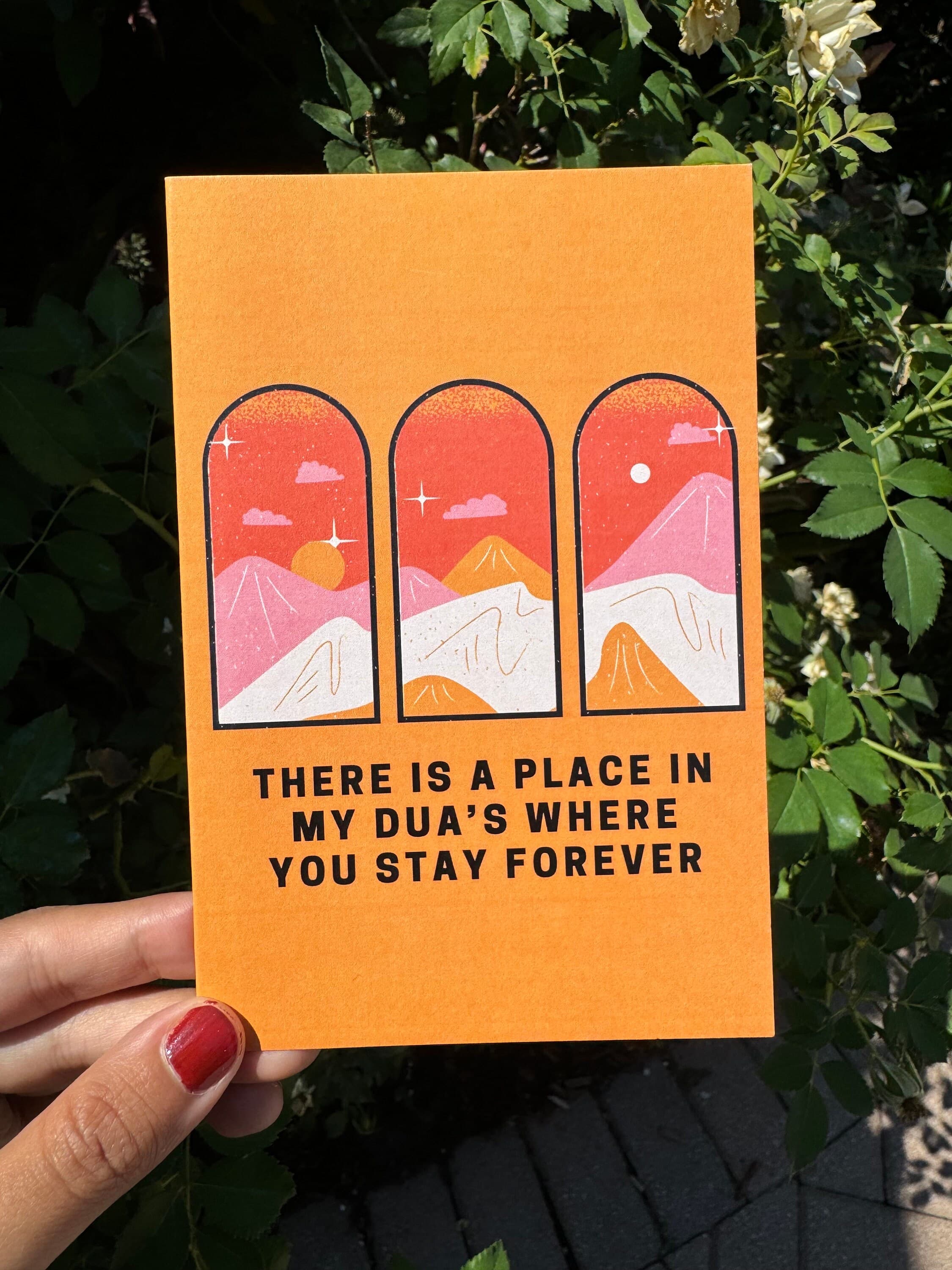There Is a Place in My Duas for You | Islamic Greeting Card | Heartfelt Muslim Prayer Card