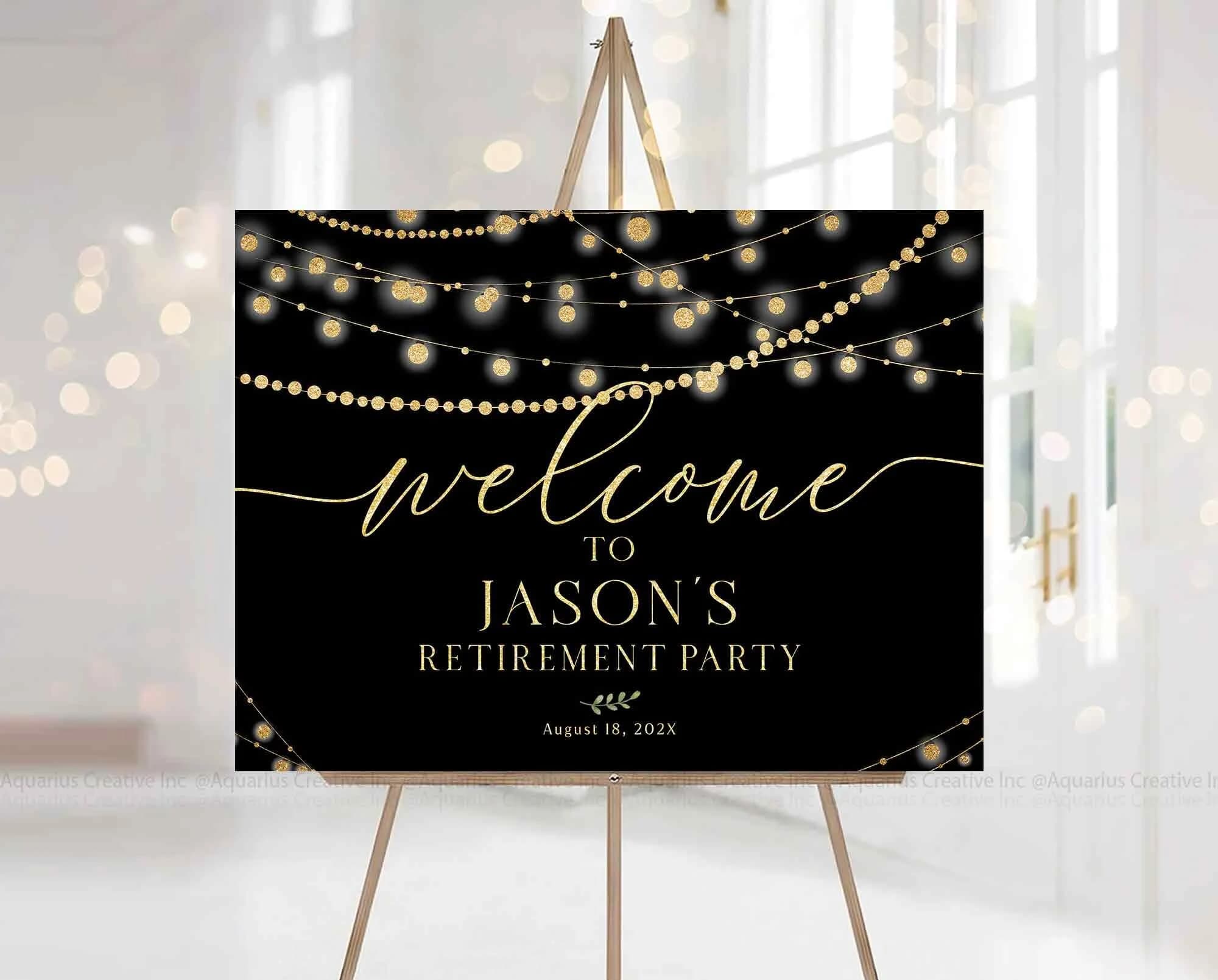 Retirement Party Sign, retirement welcome sign, Retirement Celebration Party Welcome Sign, Retirement Decoration, Retirement Decor