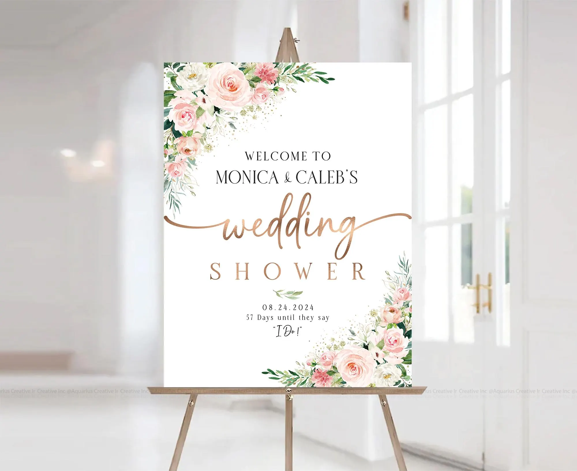 Wedding Shower decorations, Couples shower sign, Bridal Shower decorations, Bridal Shower Welcome Sign, Bridal Shower sign, Couples shower invitations, Baby shower sign, Wedding Shower invitations, Blush Pink Decor, Greenery Wedding decorations