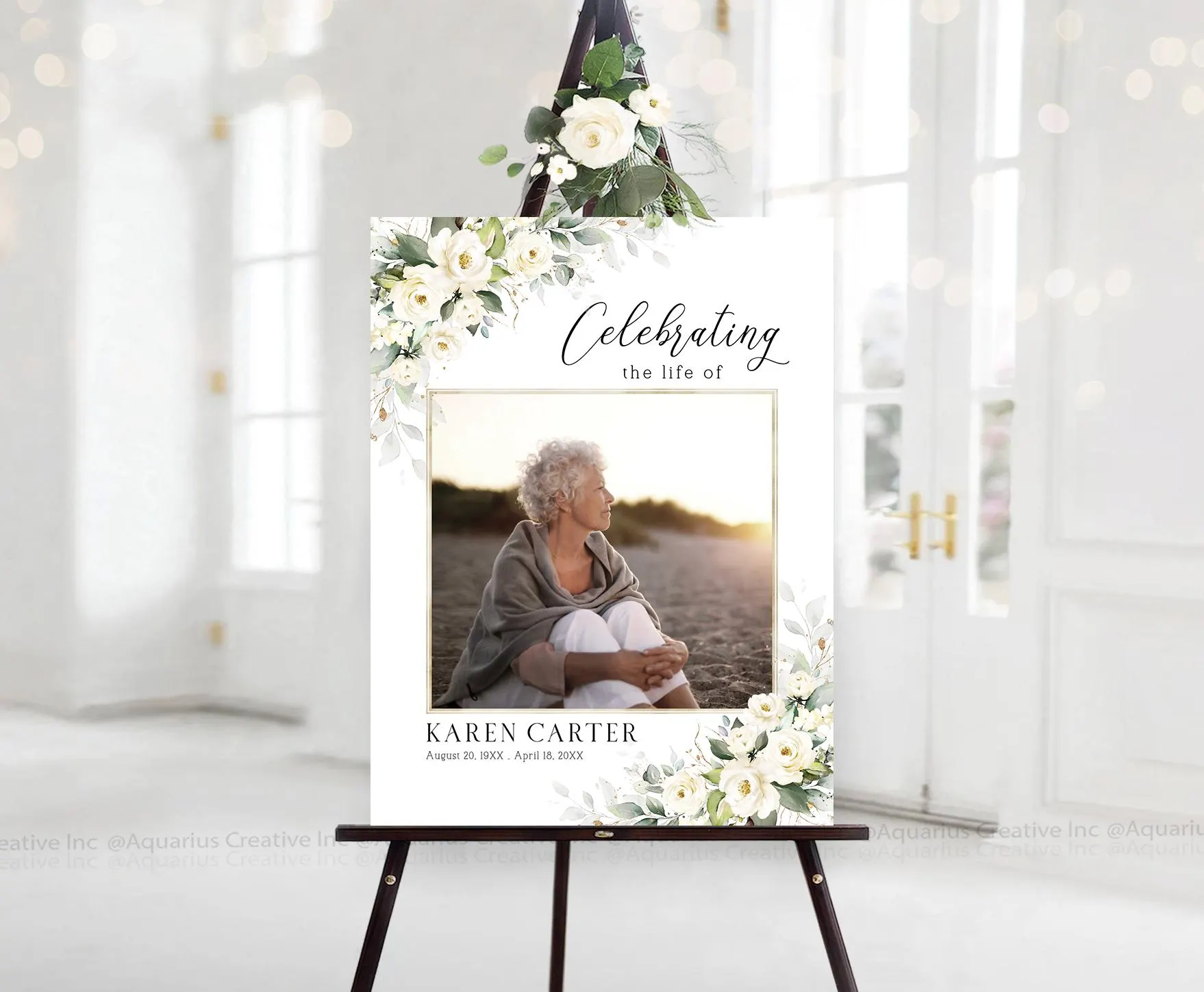 Funeral Sign, Funeral Welcome Sign, Celebration Of Life, Funeral program, Celebration of Life Decor, Memorial Sign, Funeral Decorations