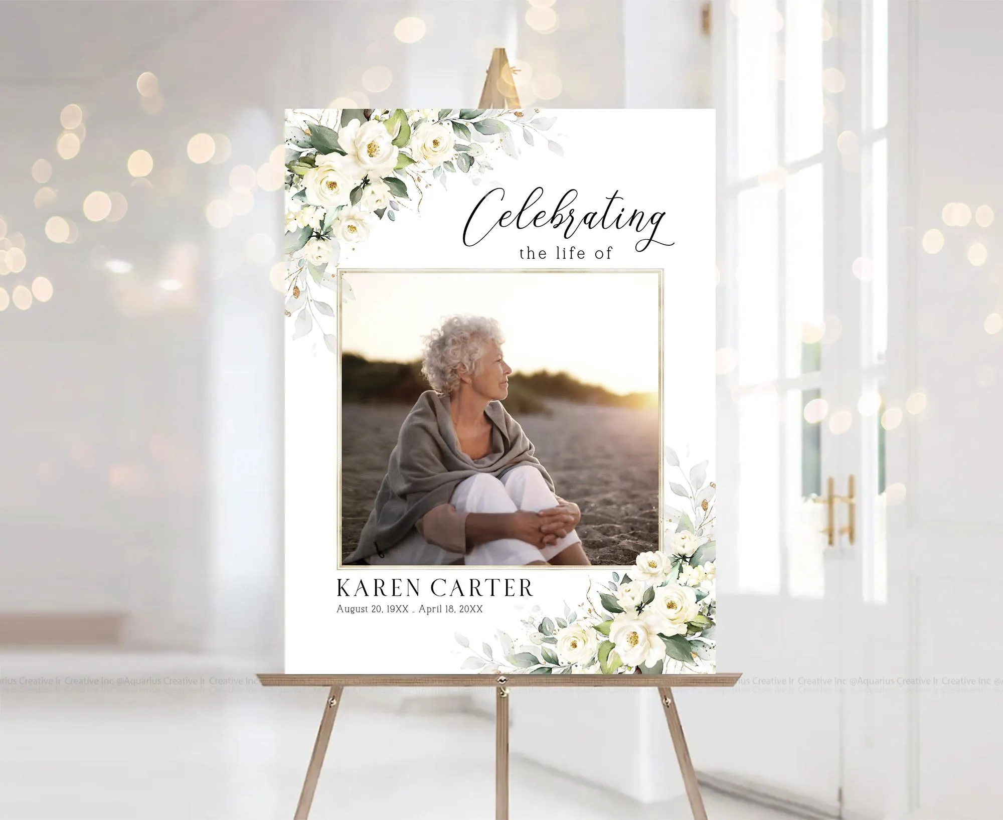 Funeral Sign, Funeral Welcome Sign, Celebration Of Life, Funeral program, Celebration of Life Decor, Memorial Sign, Funeral Decorations - image 2