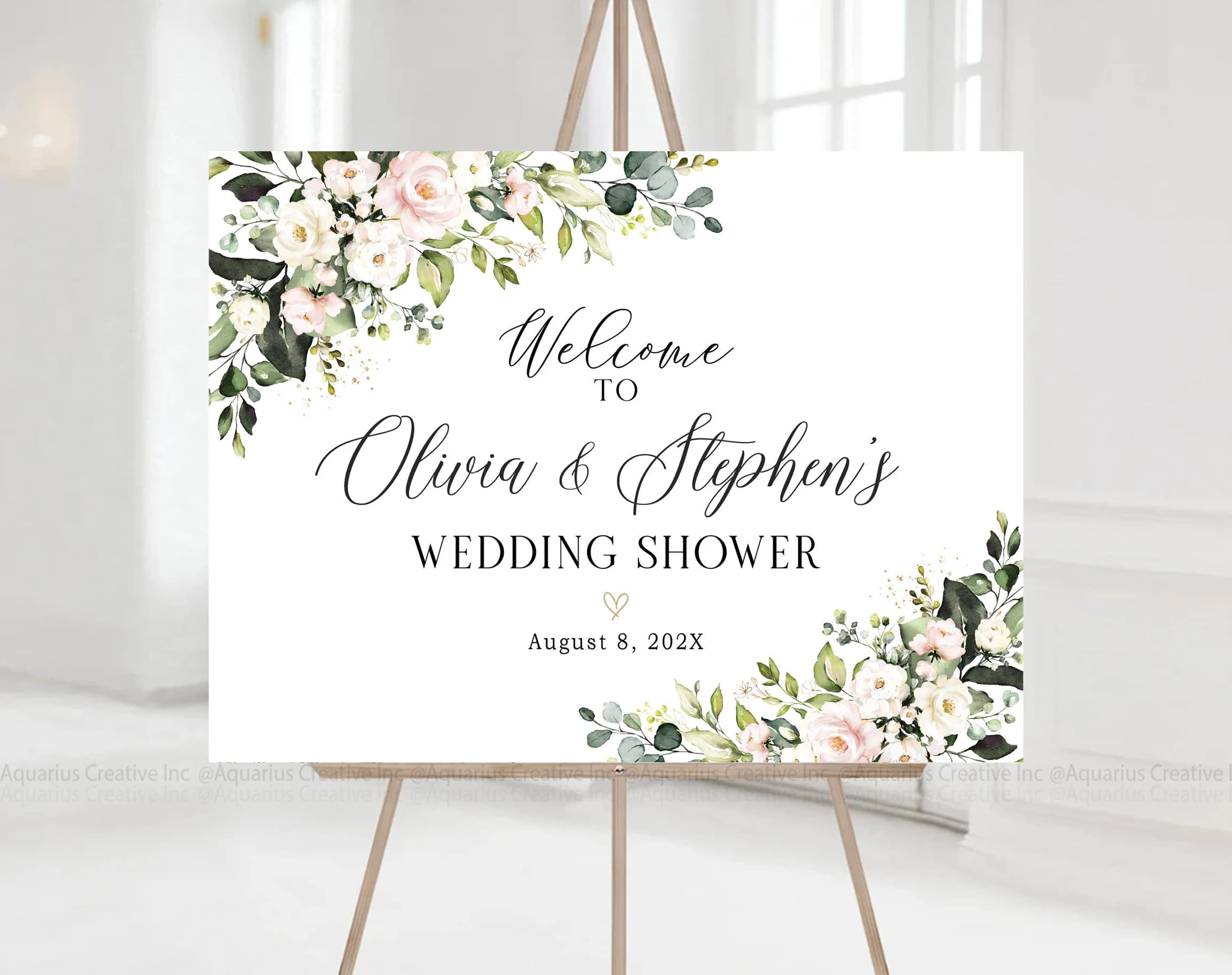 Wedding Shower decorations, Couples shower sign, Bridal Shower decorations, Bridal Shower Welcome Sign, Bridal Shower sign, Couples shower invitations, Baby shower sign, Wedding Shower invitations, Blush Pink Decor, Greenery Wedding decorations
